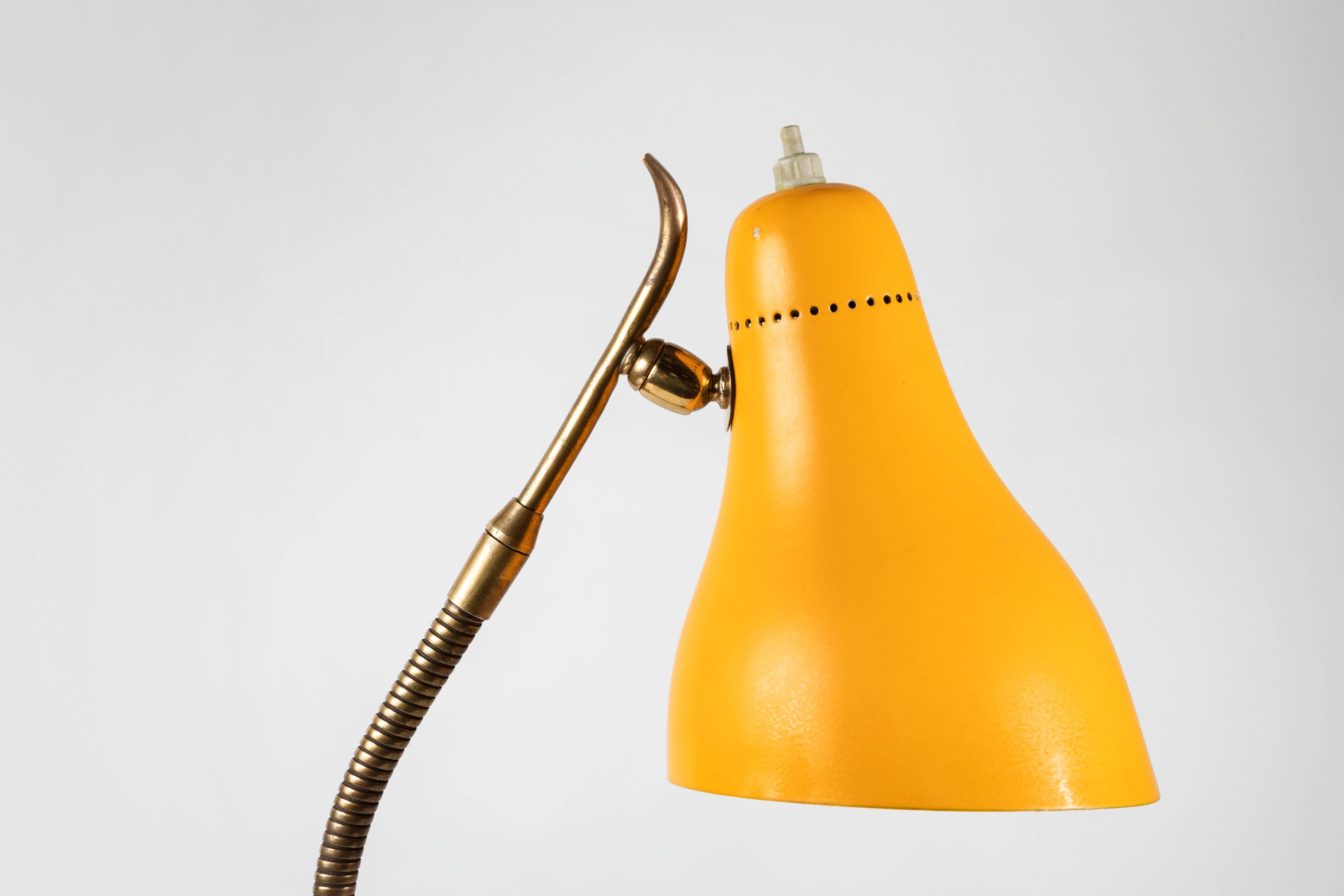 Enameled 1960s Giuseppe Ostuni Table Lamp for O-Luce