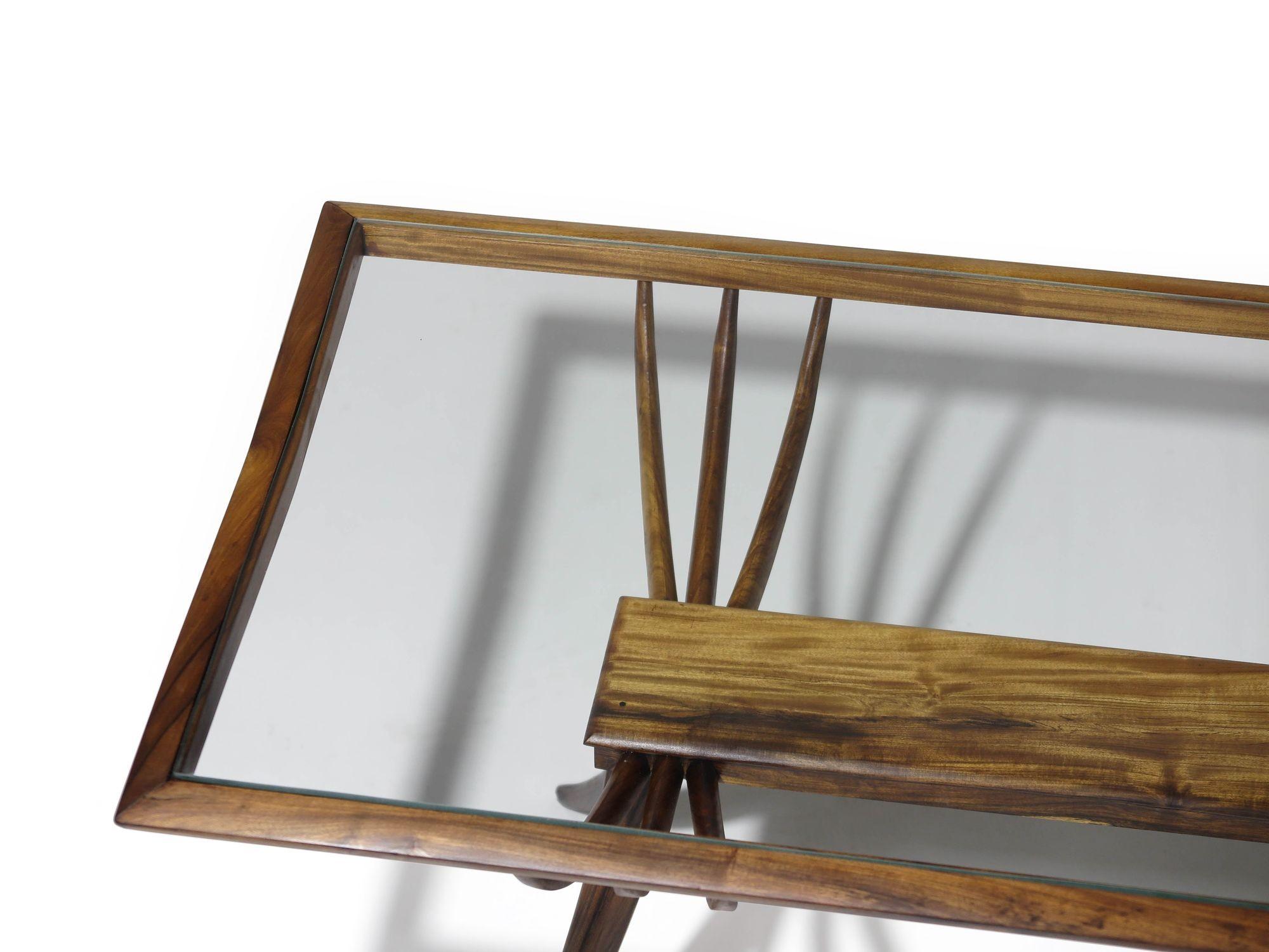 Verre Table basse ou d'appoint Giuseppe Scapinelli, Brésil, années 1960 en vente