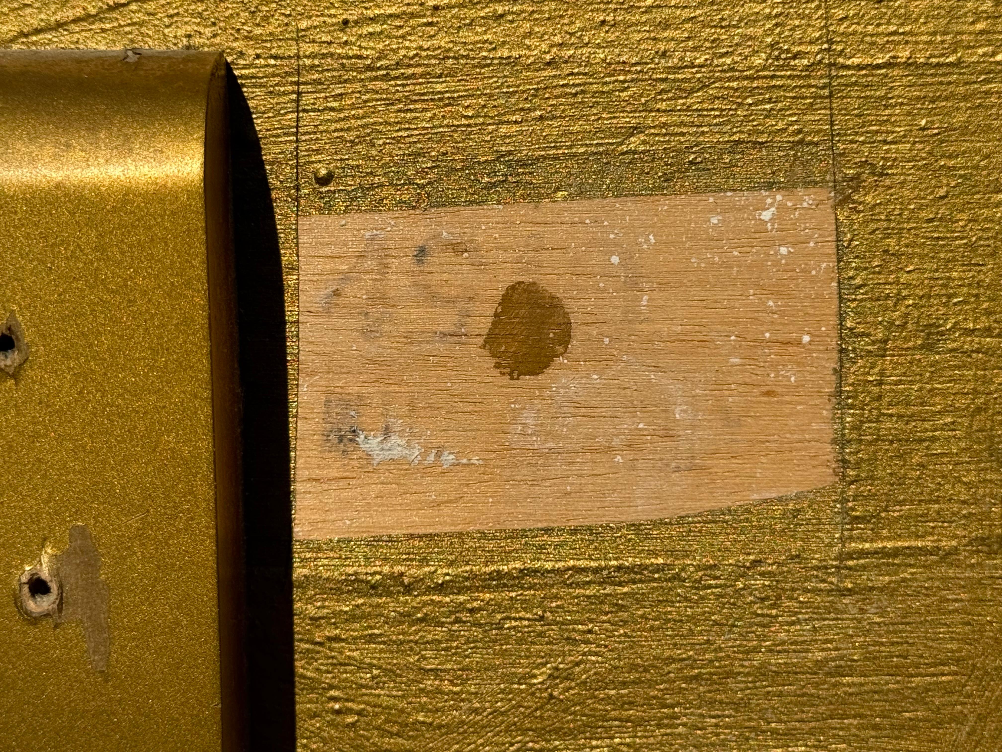 1960 Glamuroso Cabecero Italiano de Madera Dorada Oro Rey / Reina Estilo Rococó en venta 10