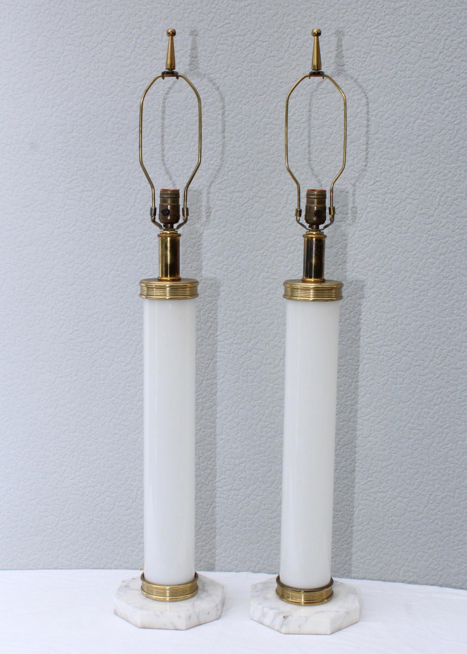 marble base lamps