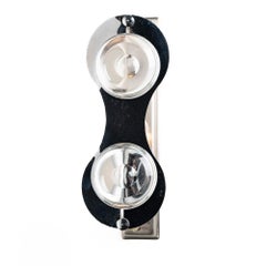 1960s Glass and Chrome Wall Lights Attributed to Stilkronen
