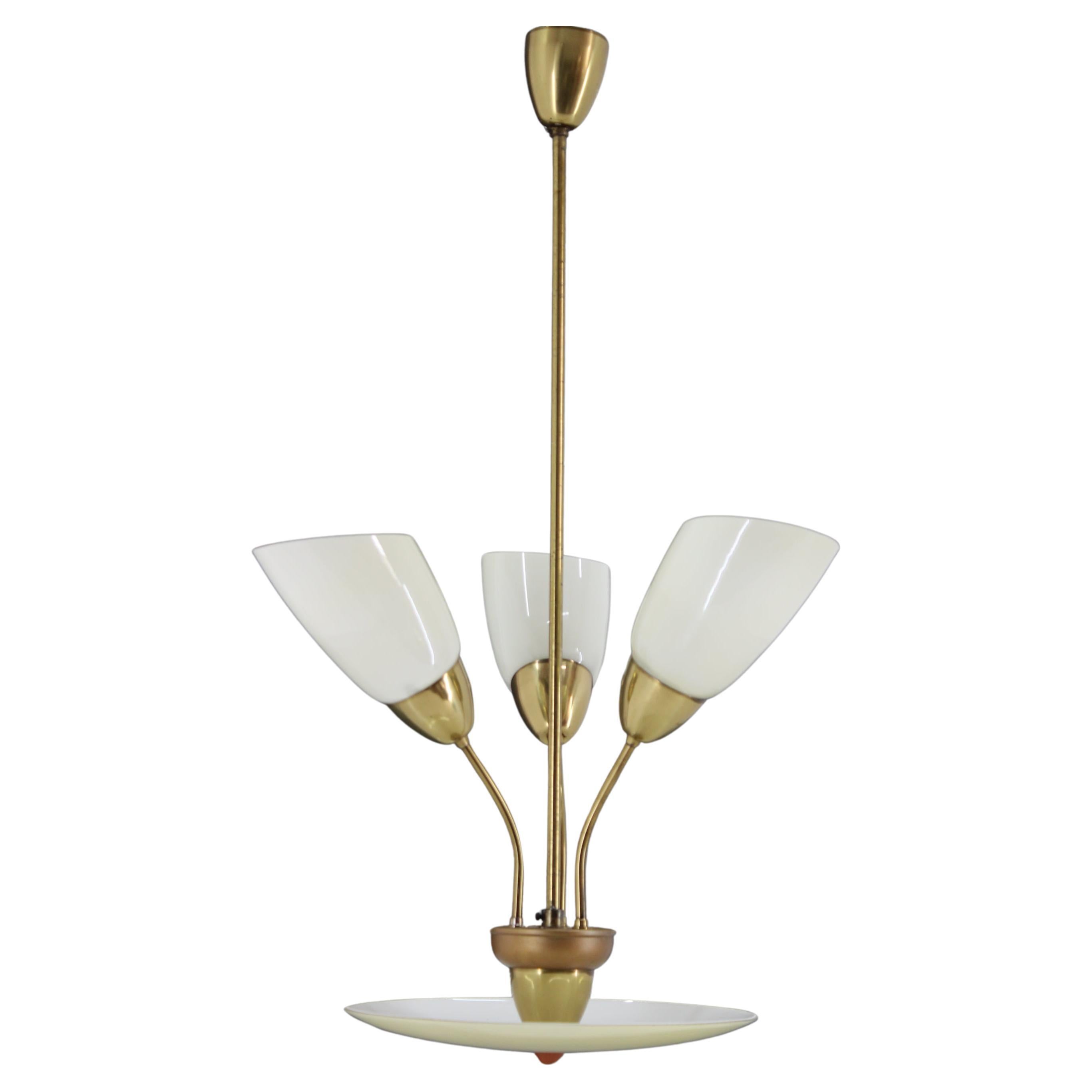 1960s Glass Chandelier by Kamenicky Senov, Czechoslovakia