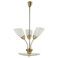 1960s Glass Chandelier by Kamenicky Senov, Czechoslovakia