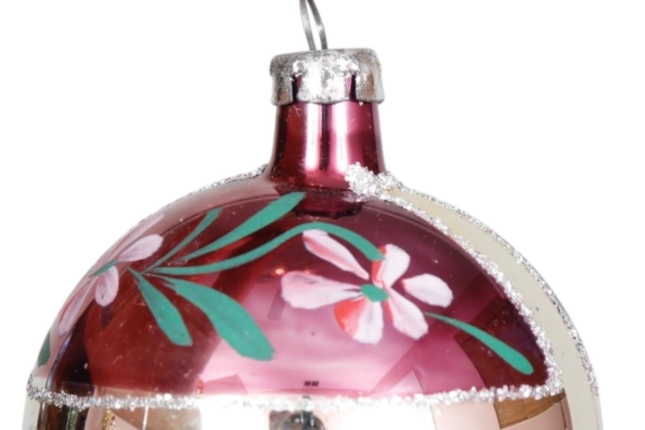 Ornamenti per albero di Natale in vetro degli anni '60 in vendita 1
