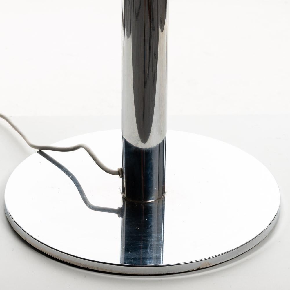 1960s Glass & Chrome Floor lamp Attributed to Max Ingrand for Fontana Arte  For Sale 5