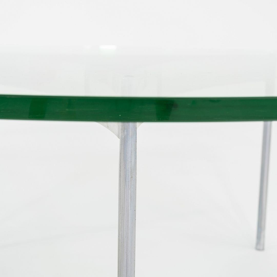 Table basse en verre et acier chromé des années 1960 à la manière de Fabricius et Kastholm en vente 2