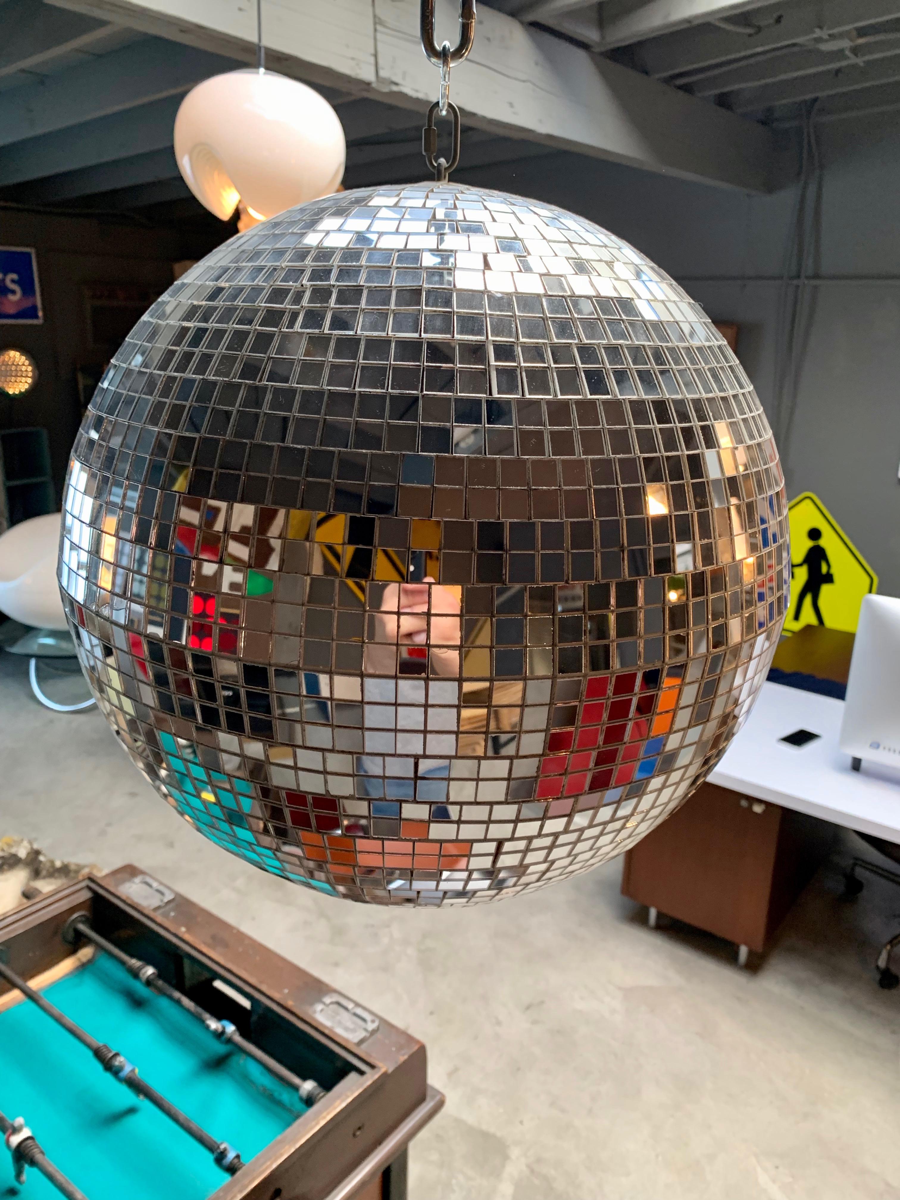 1960s Glass Disco Ball In Good Condition In Los Angeles, CA