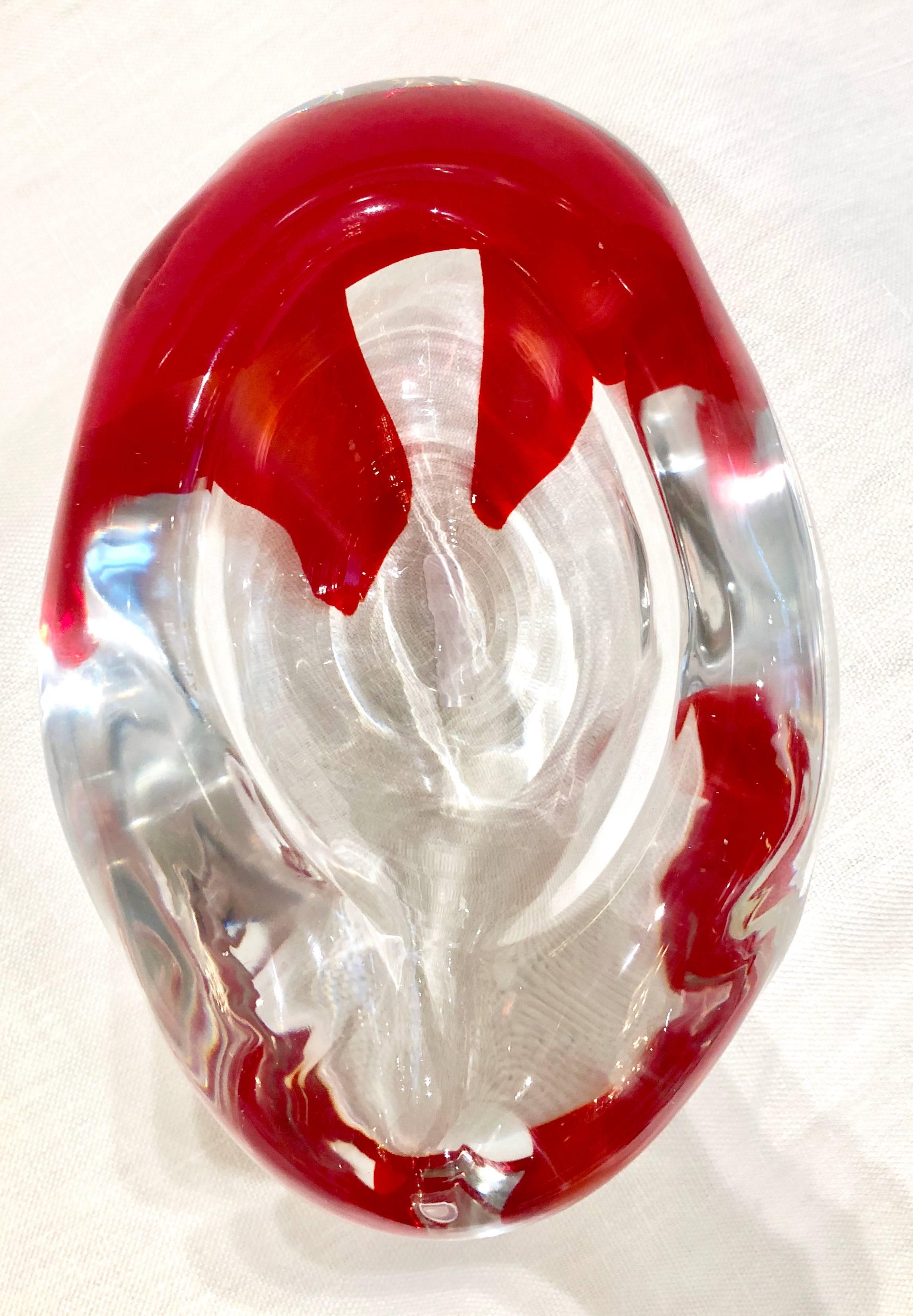 1960s Glass Dish by Seguso In Excellent Condition In West Hollywood, CA