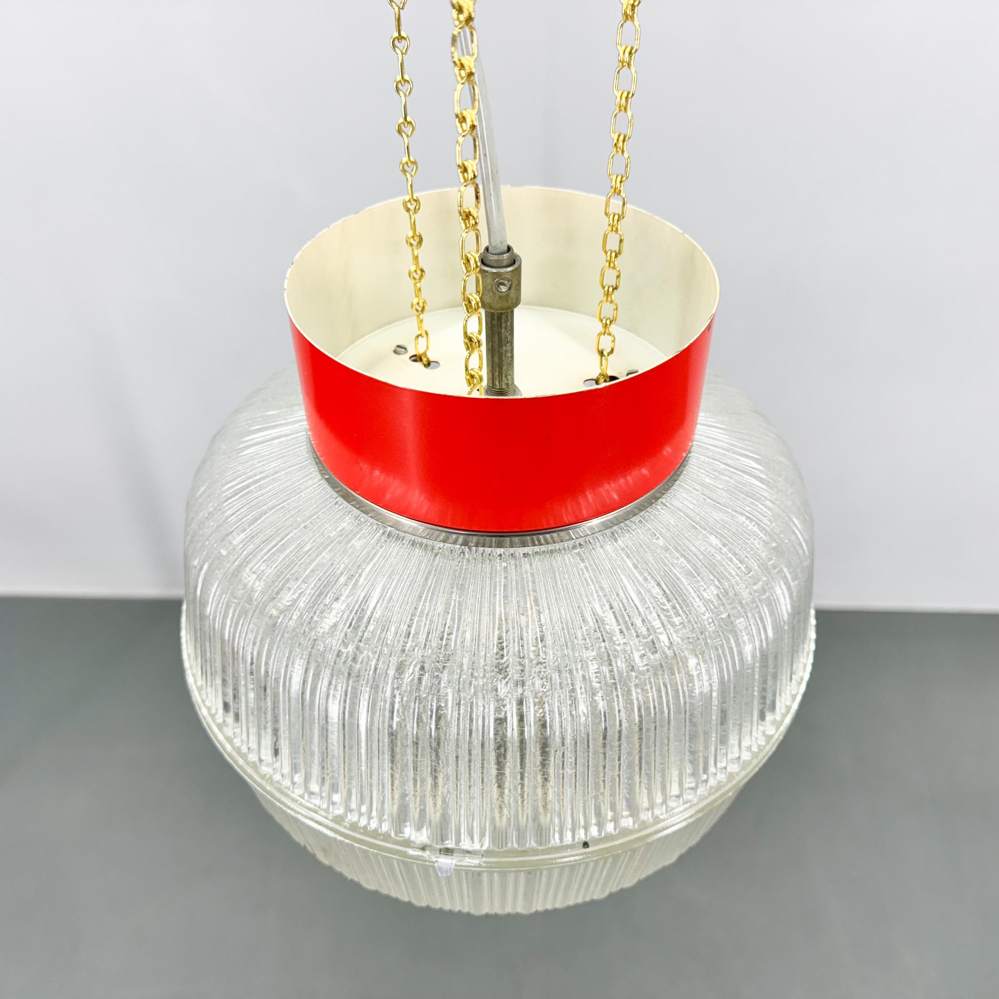 1960's Glass & Metal Pendant, Czechoslovakia For Sale 2