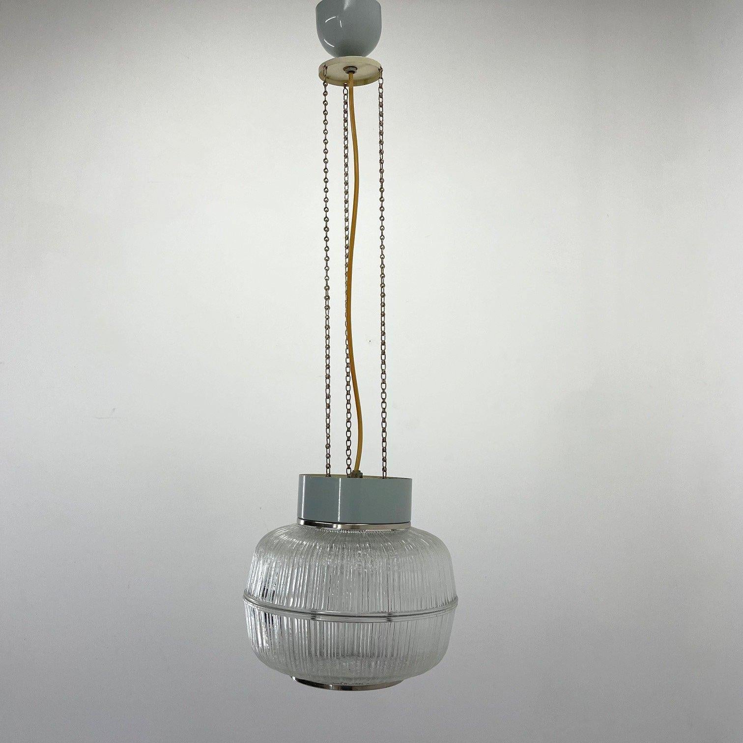 1960's, Glass & Metal Pendant, Czechoslovakia For Sale 3