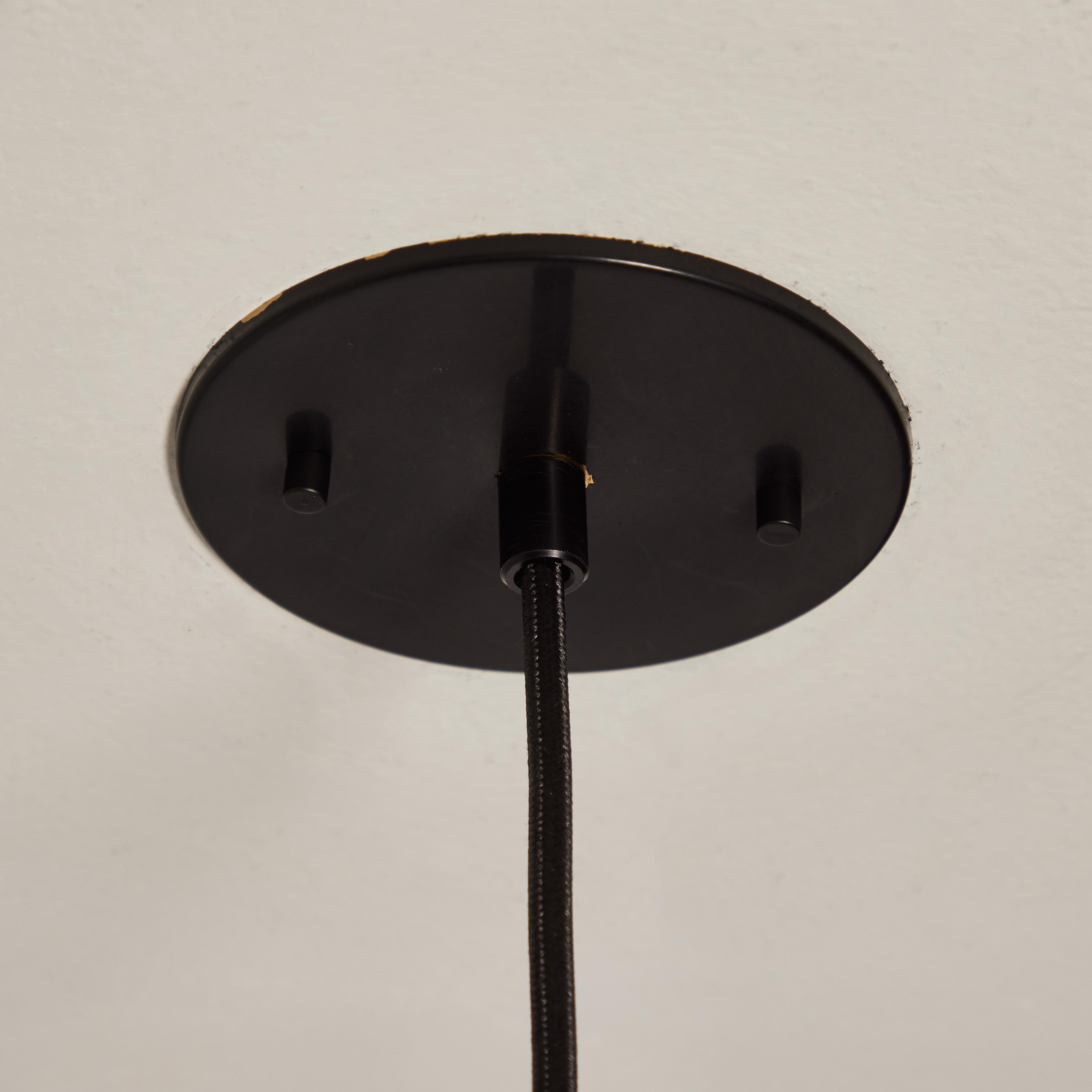 1960s Glass & Perforated Metal Pendant Attributed to Bruno Gatta for Stilnovo 2