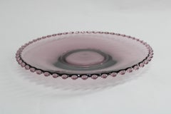 1960s Glass Serving Tray, Czechoslovakia