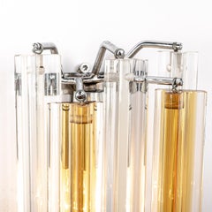 1960s Glass 'Triedri' Wall Light Attributed to Venini