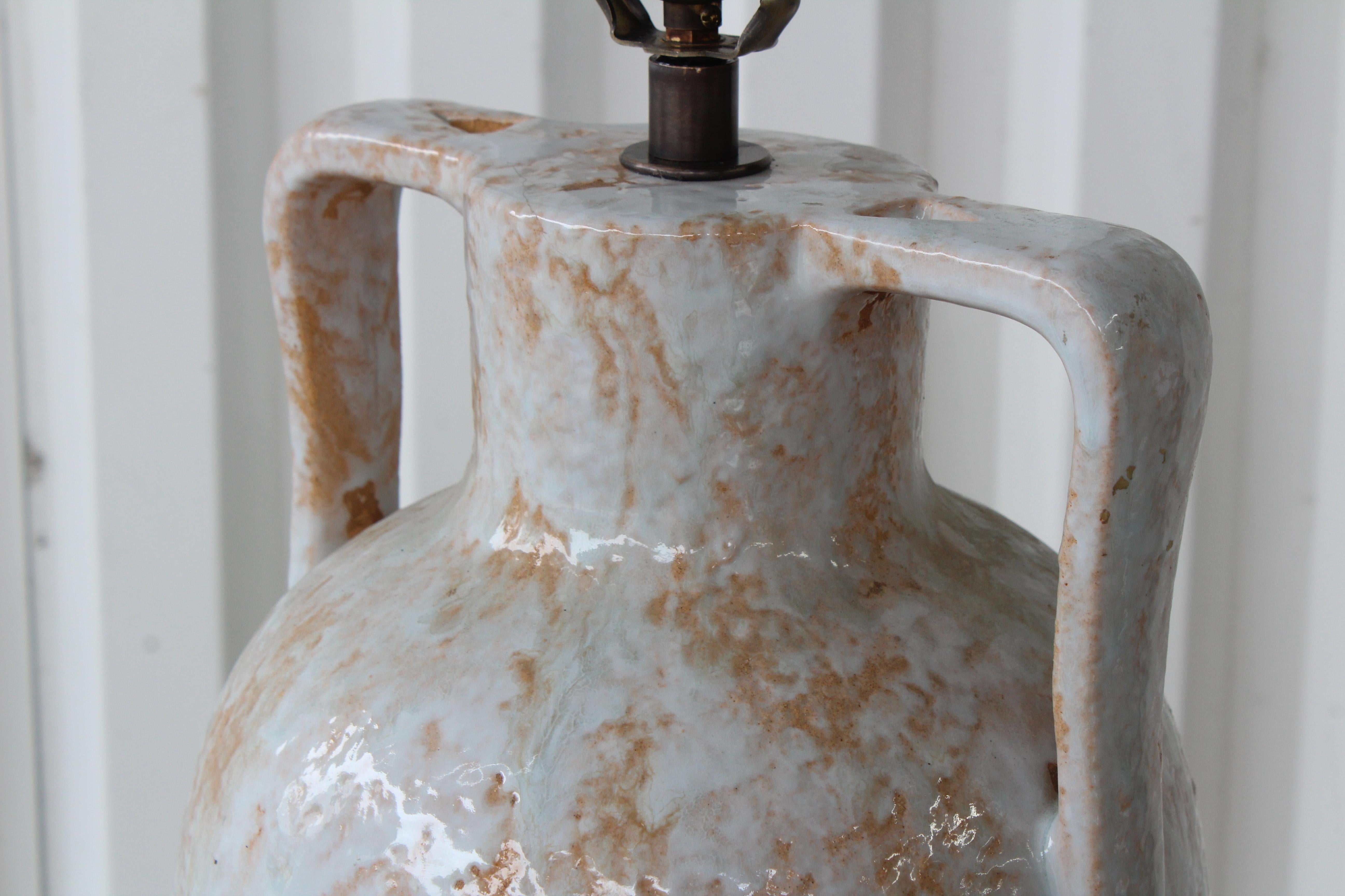 1960s Glazed Ceramic Lamp 1