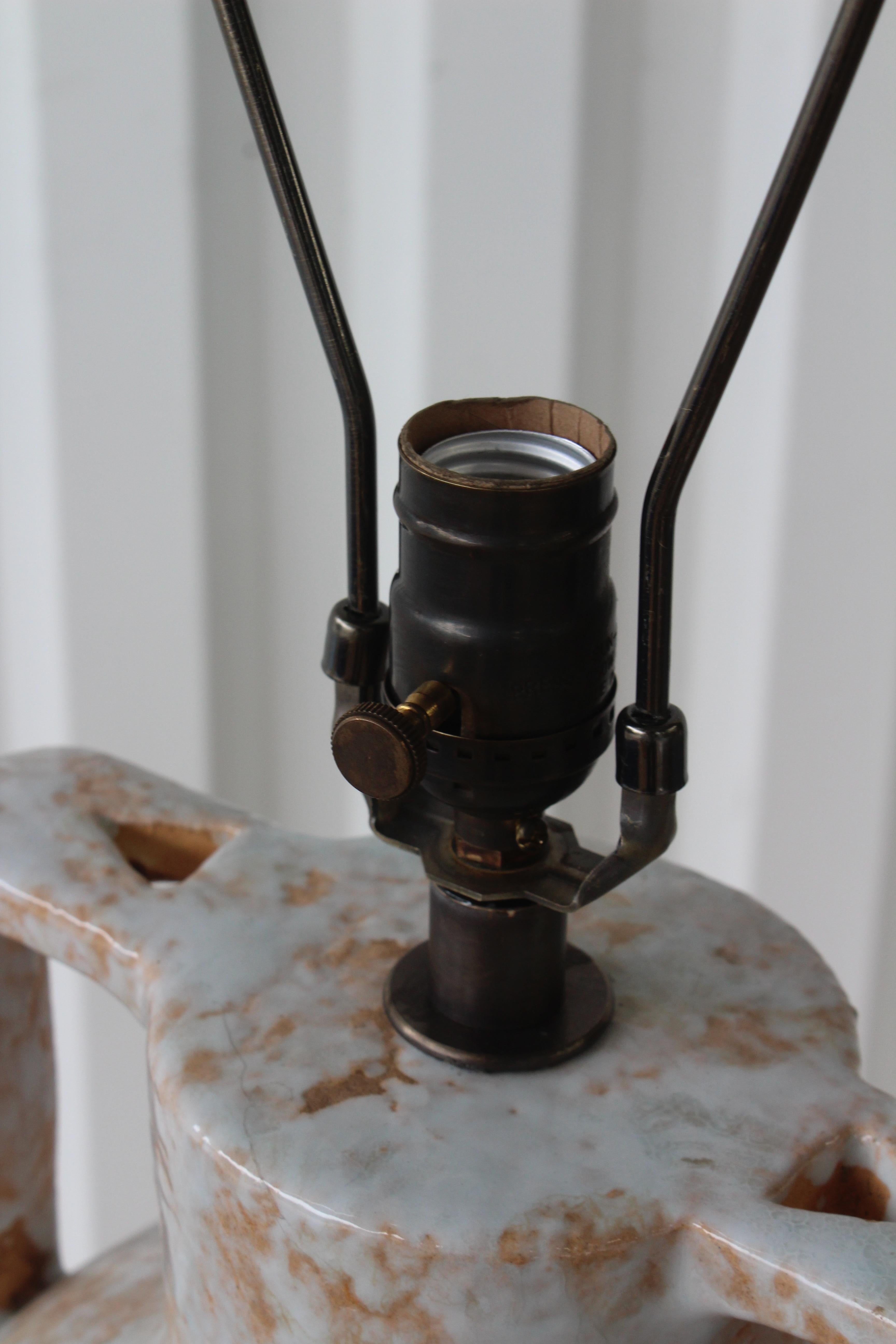 1960s Glazed Ceramic Lamp 2