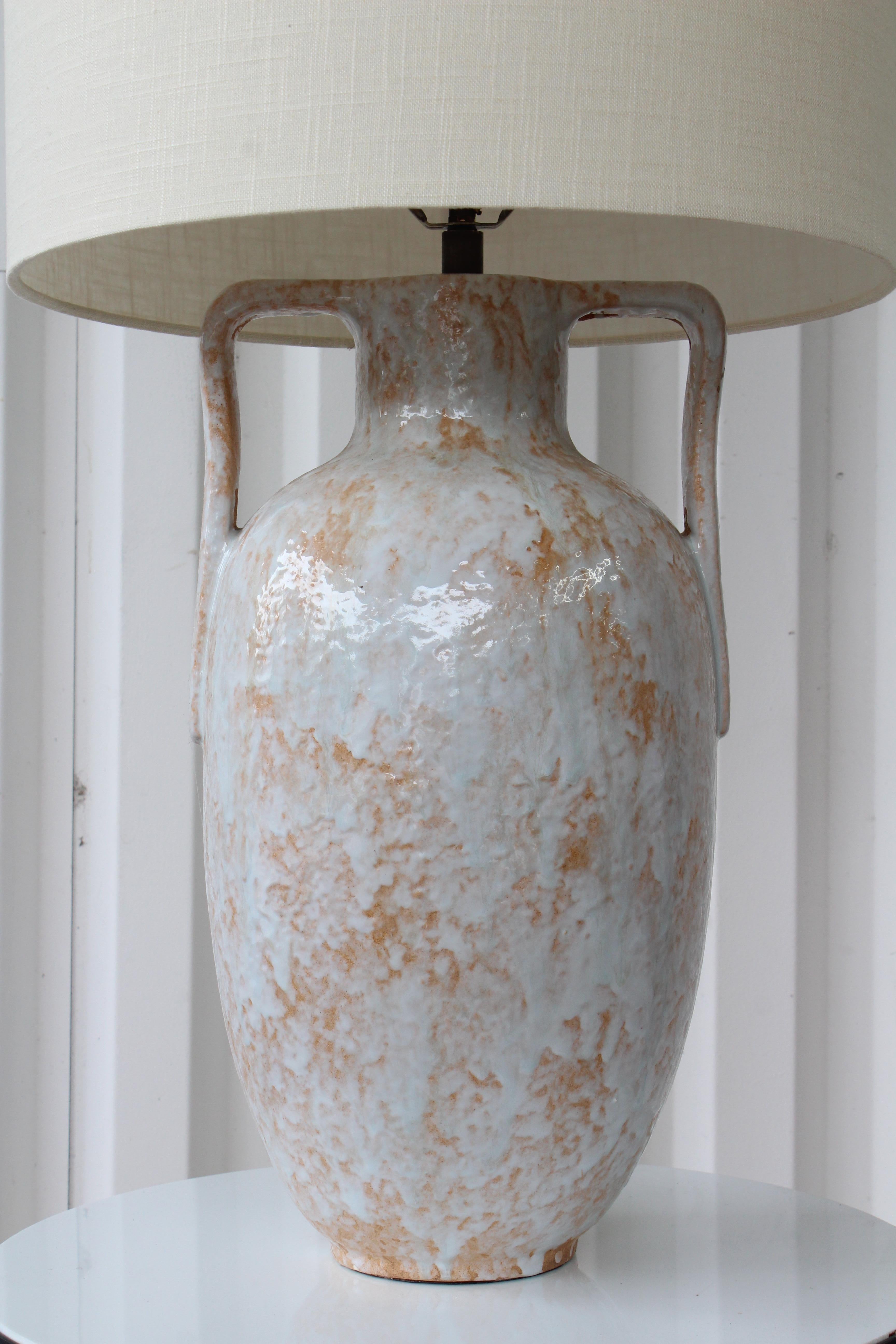 1960s Glazed Ceramic Lamp 4