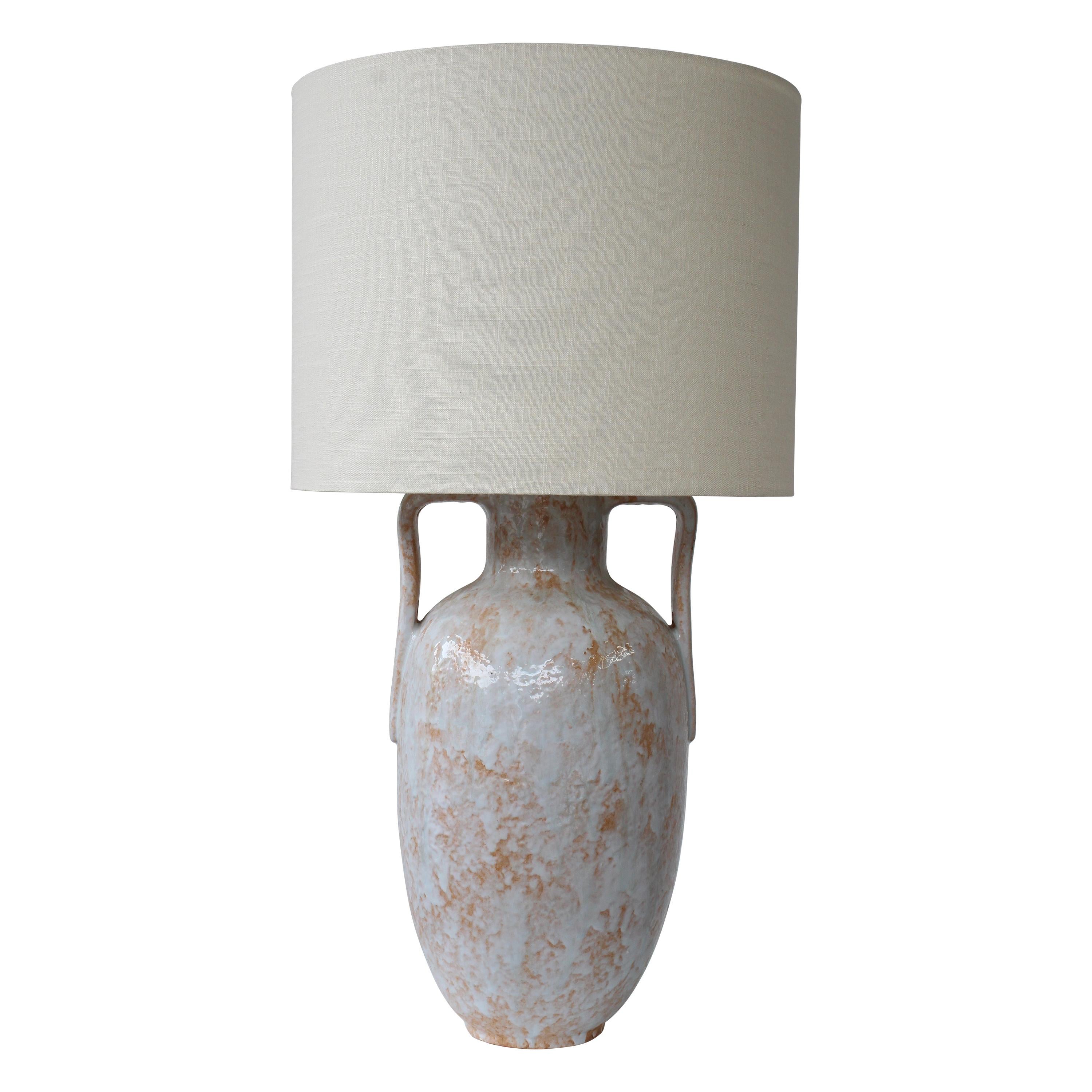 1960s Glazed Ceramic Lamp