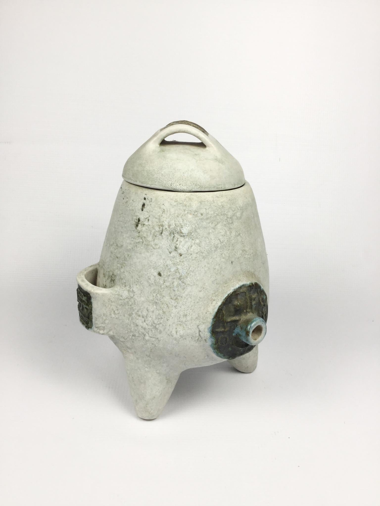 Acetiera in ceramica del 1960 attribuita a Les 2 Potiers in vendita 2