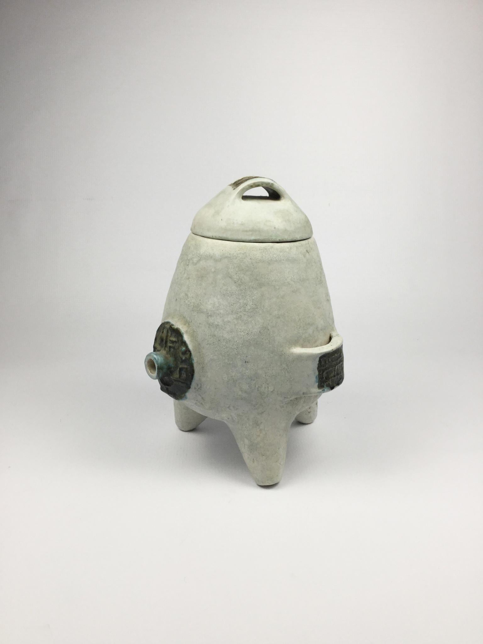 Acetiera in ceramica del 1960 attribuita a Les 2 Potiers in vendita 3