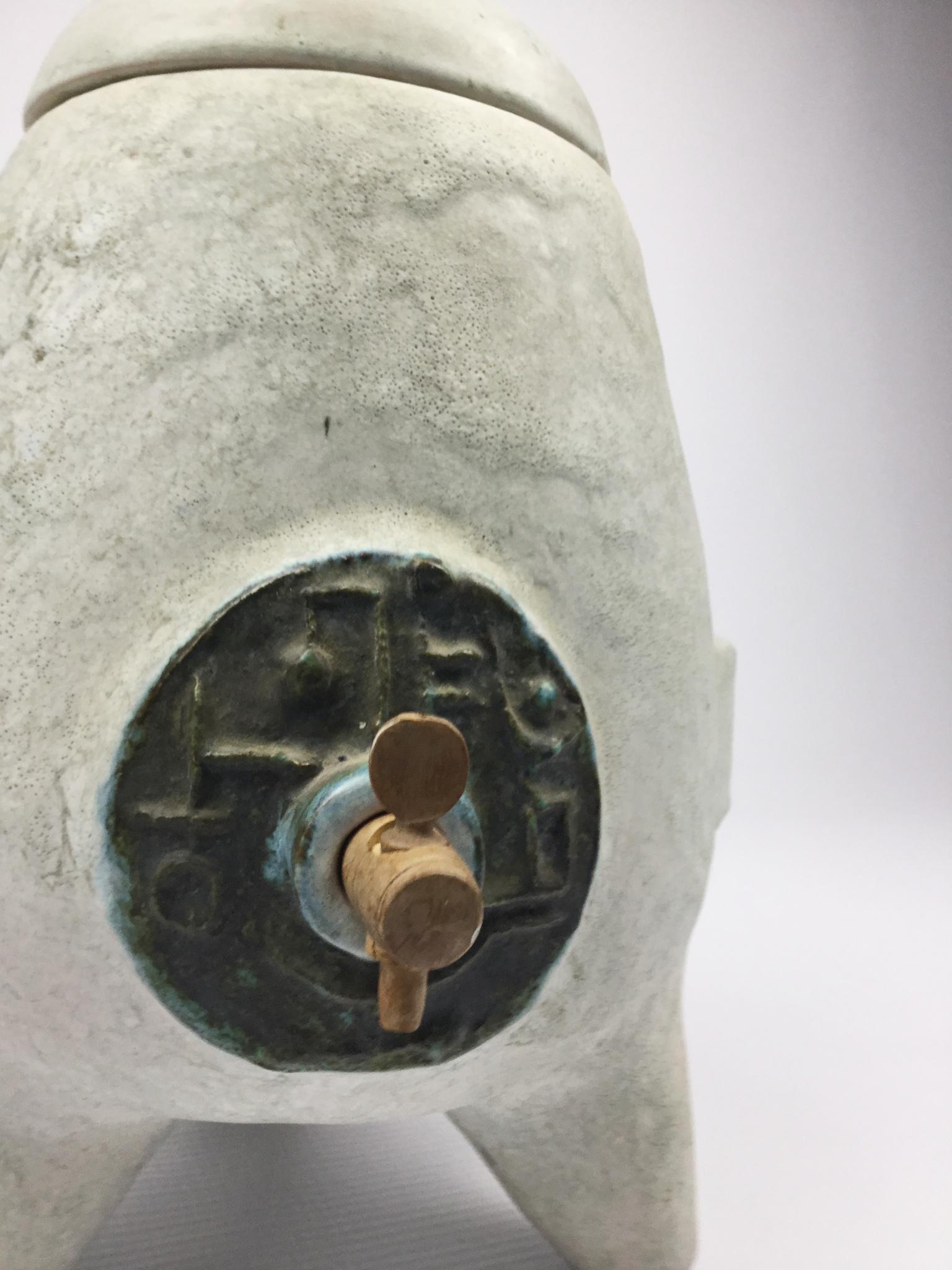 Acetiera in ceramica del 1960 attribuita a Les 2 Potiers in vendita 1