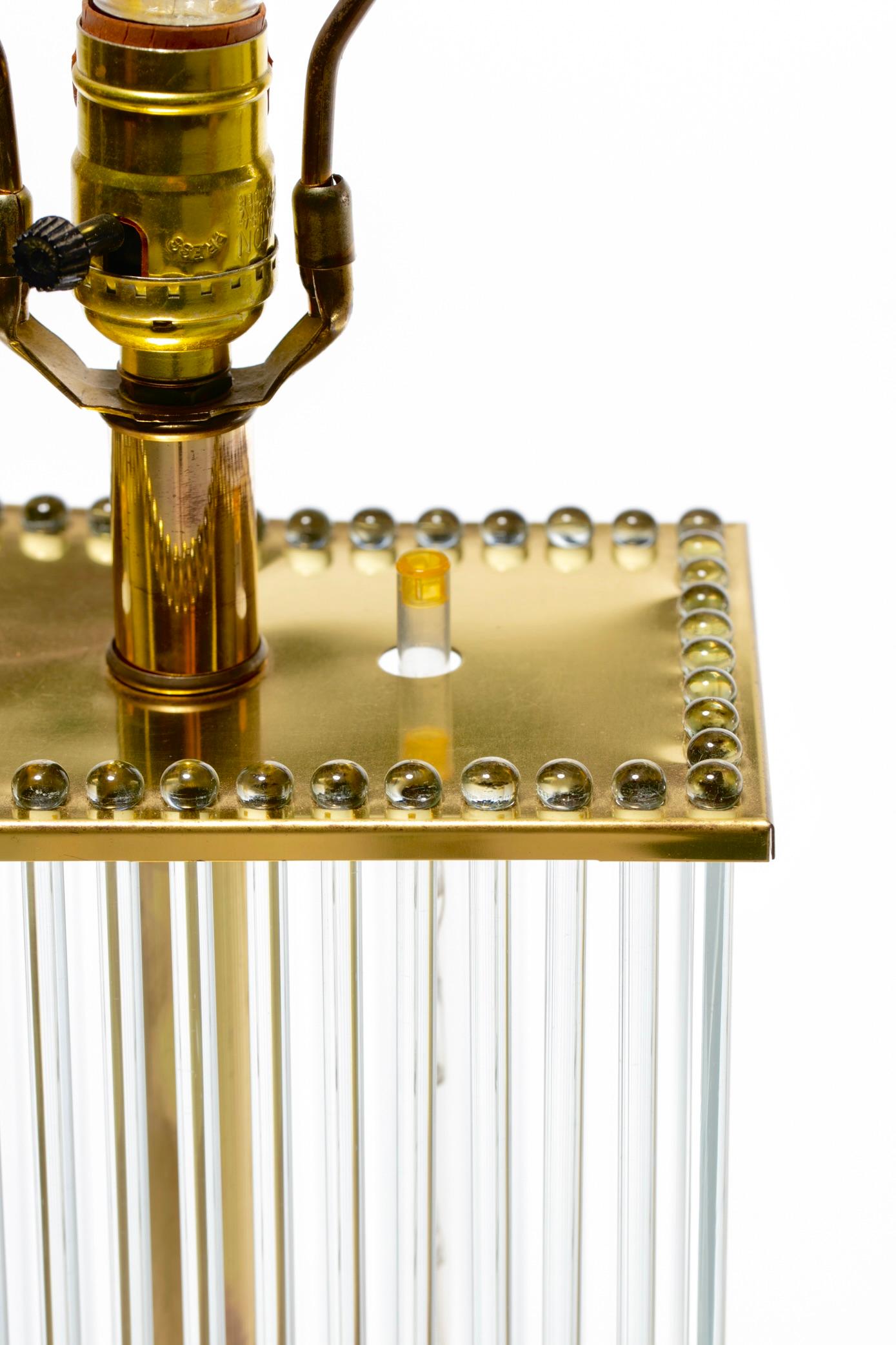 Lampadaire à tige en verre en forme de cascade des années 1960 par Gaetano Sciolari pour Lightolier en vente 2