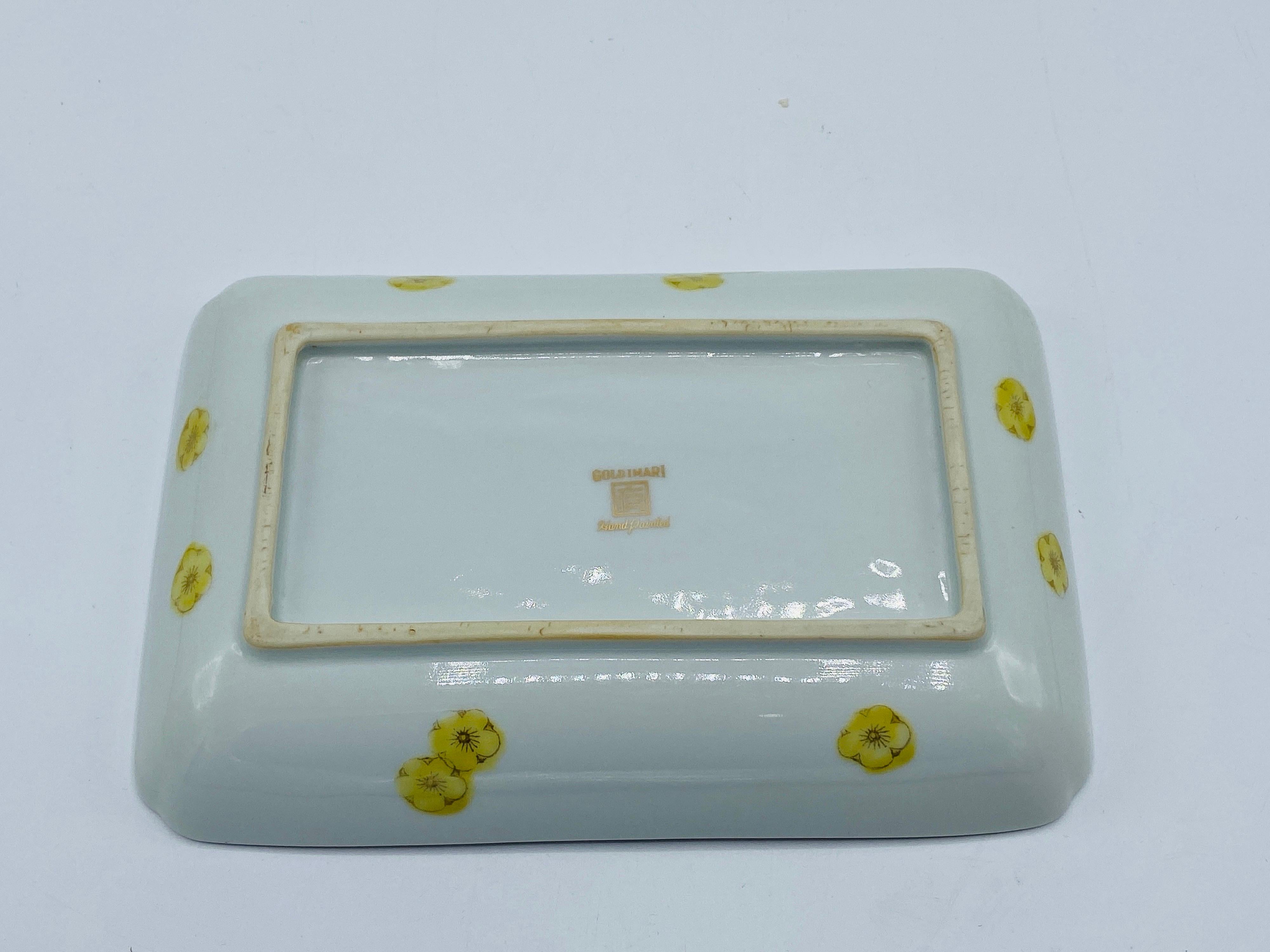 1960s Gold Imari Porcelain Catchall Dish 3