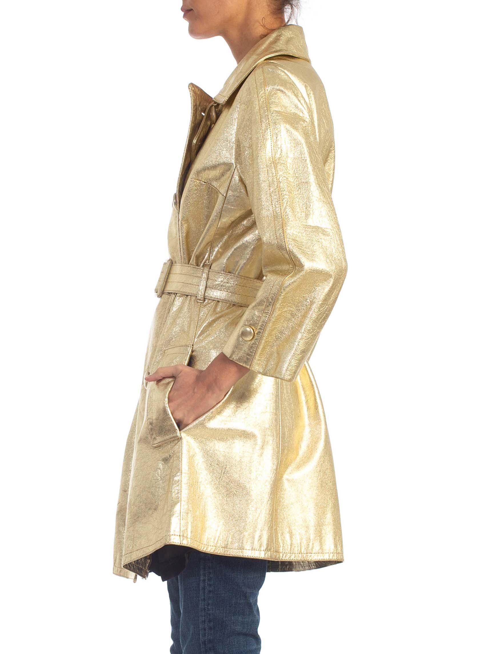 metallic gold coat