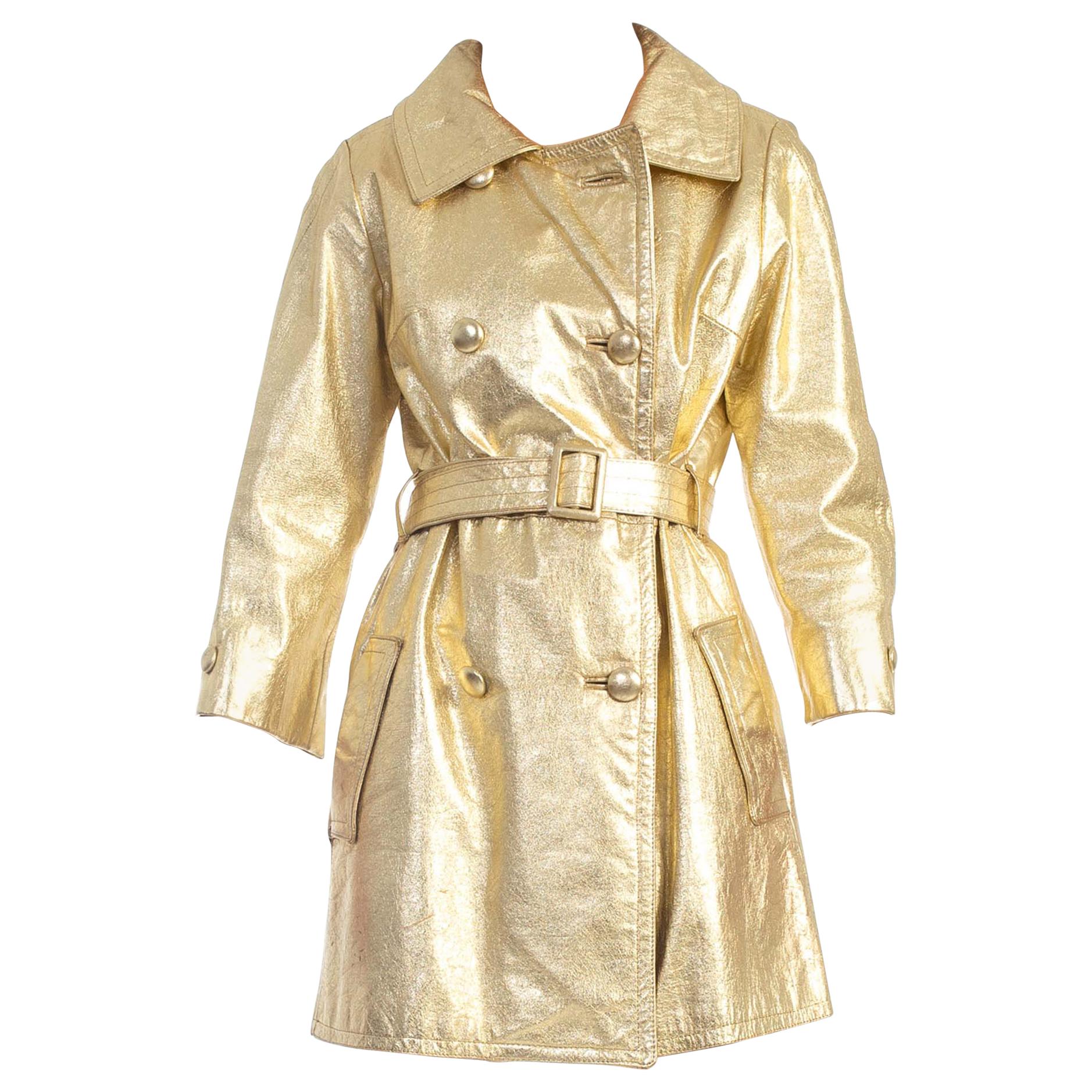 1960S Gold Metallic Leather Coat at 1stDibs | gold metallic coat ...