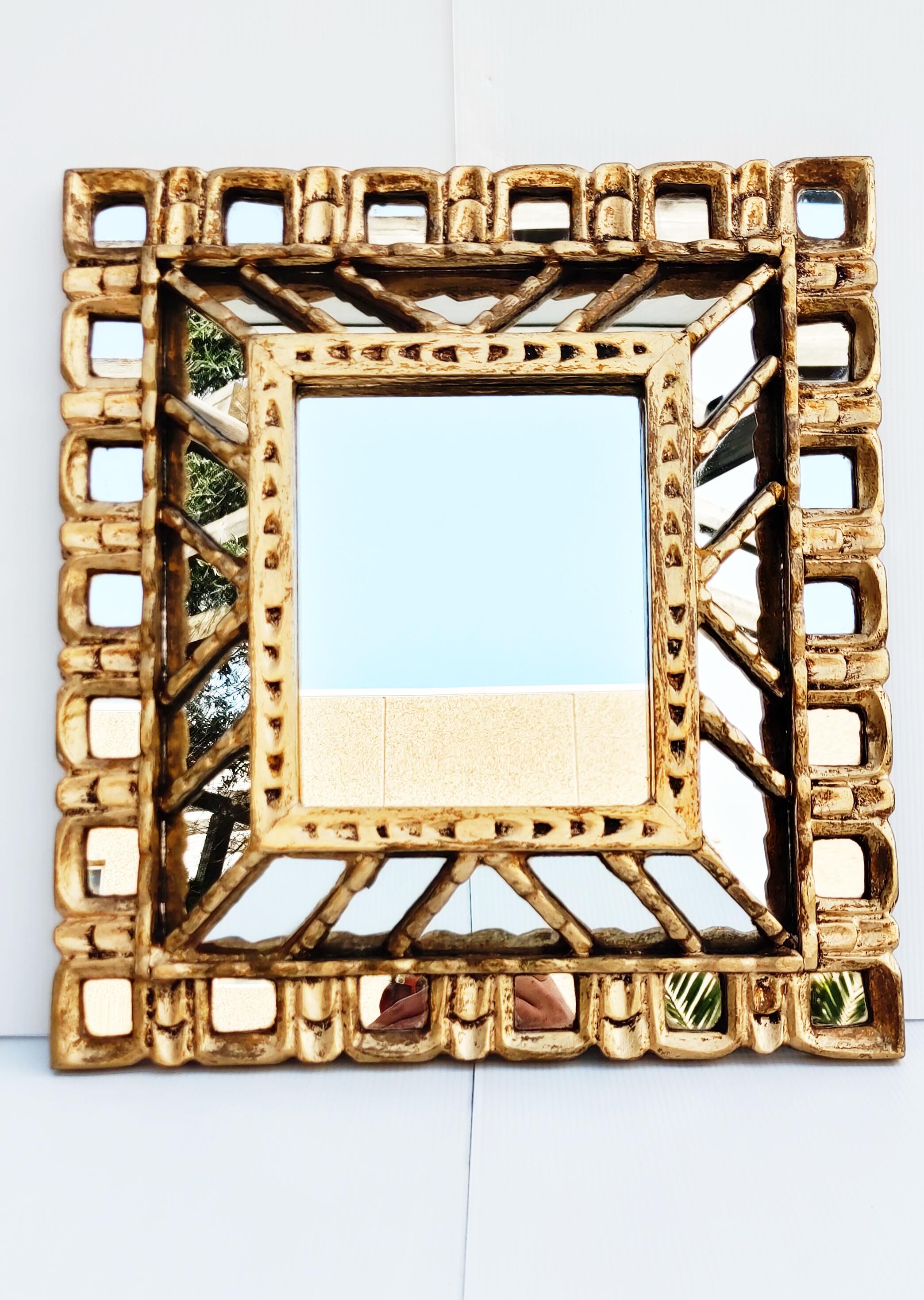 Spanish 1960s Gold Painted Mirror, Spain