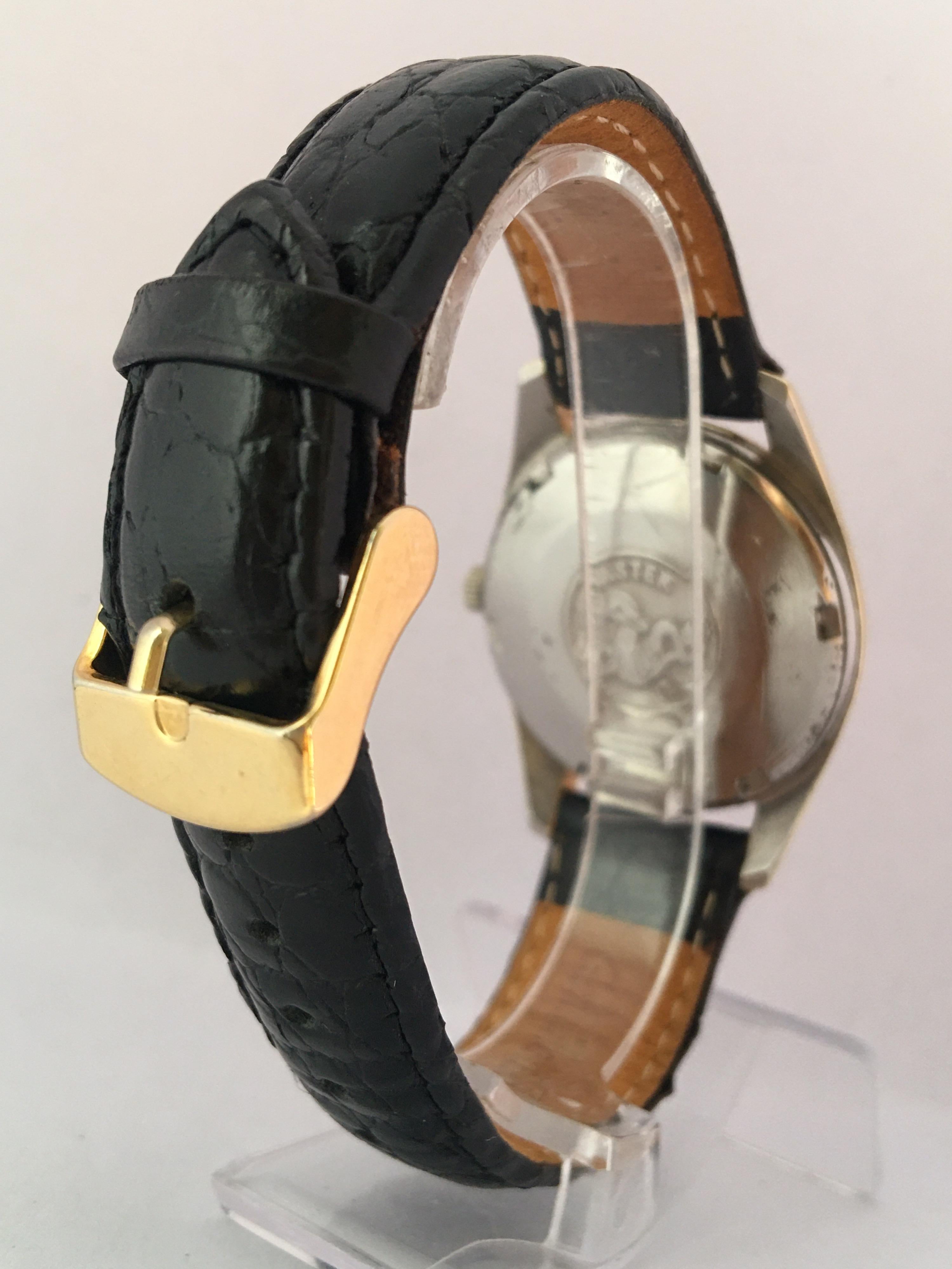 1960s Gold-Plated and Stainless Steel Omega Seamaster Automatic Wristwatch For Sale 2