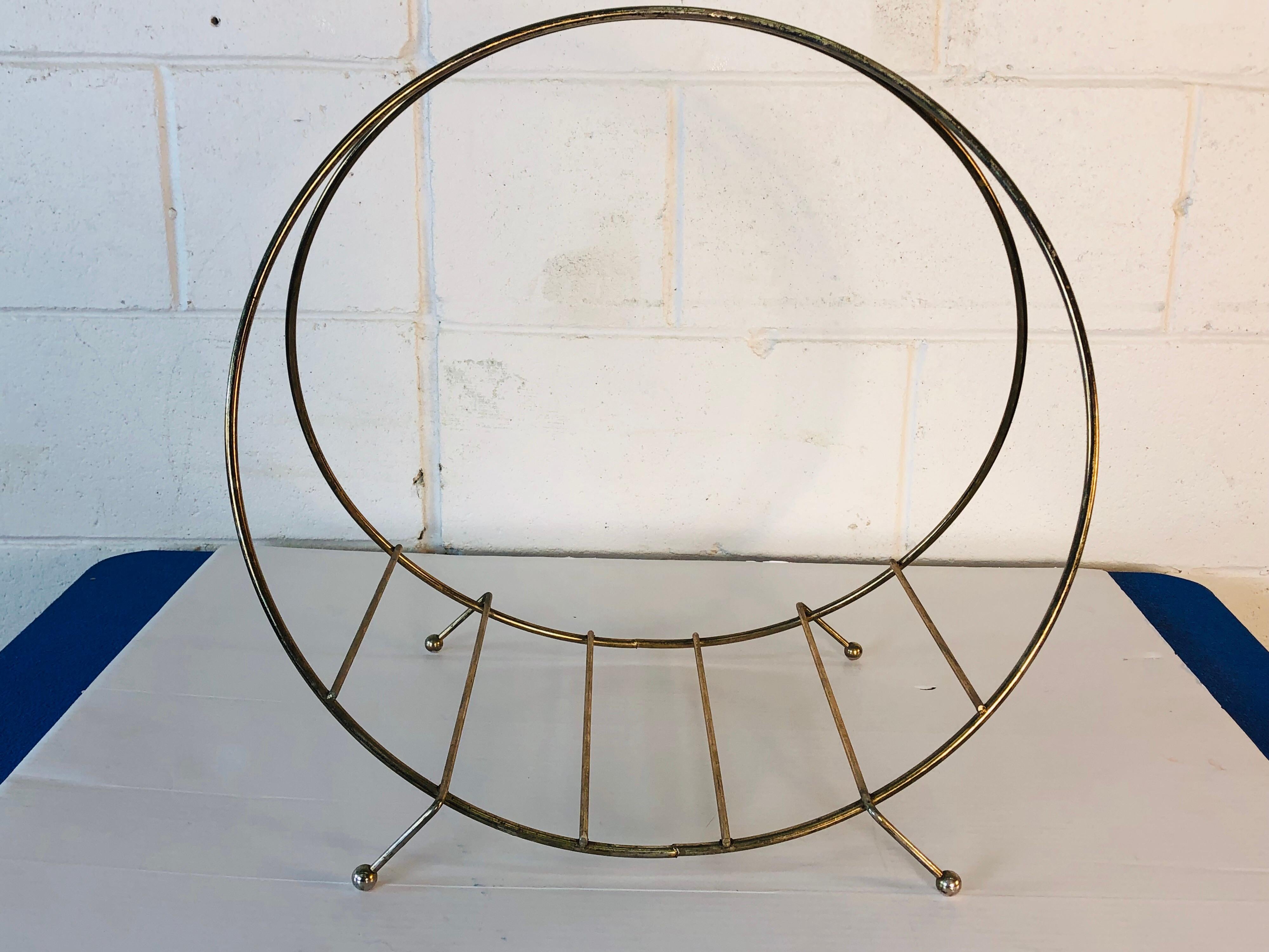 gold magazine racks