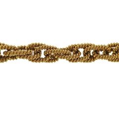 1960s Gold Woven Link Bracelet