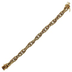 1960s Gold Woven Link Bracelet