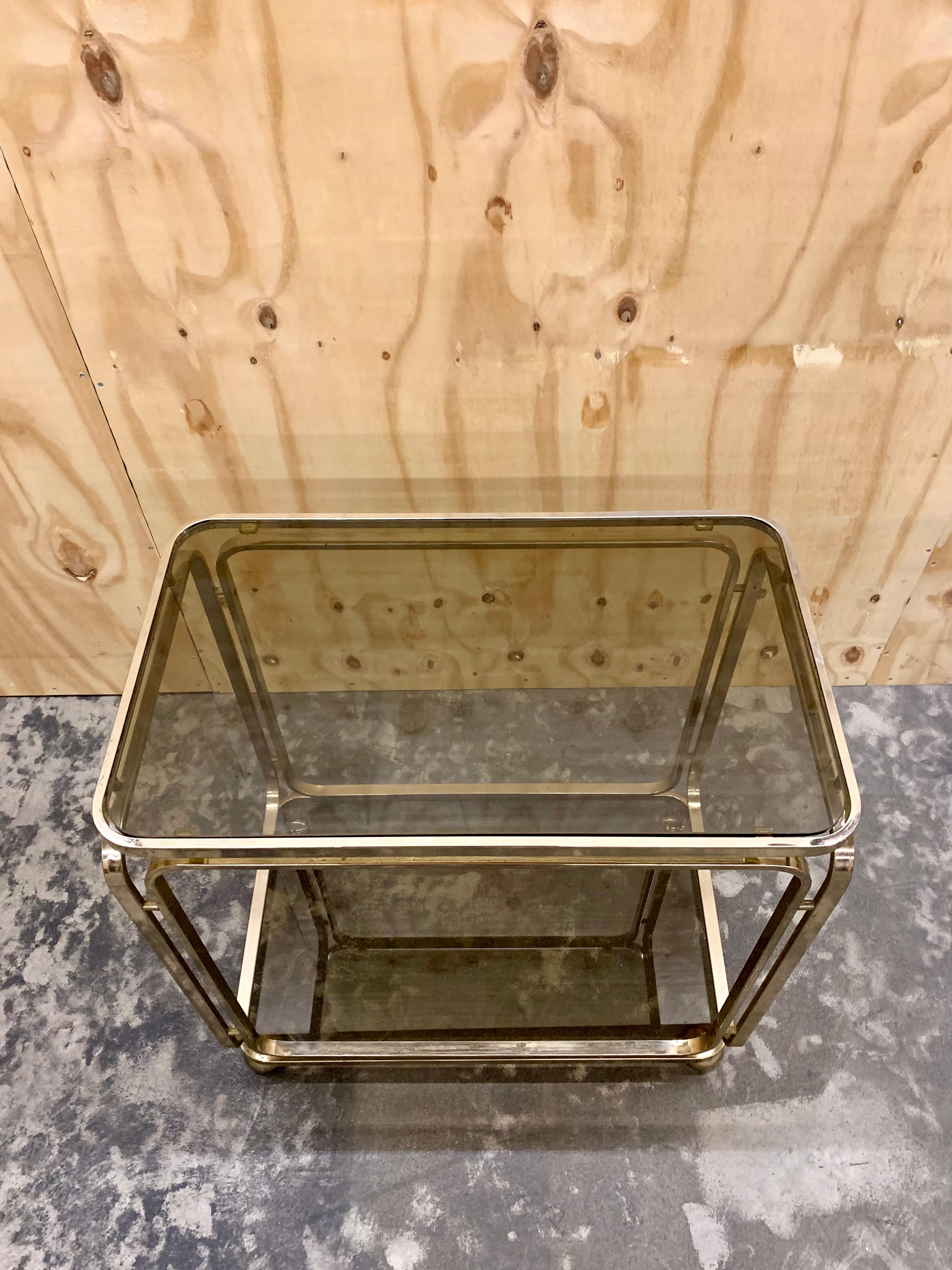 Chariot de bar doré des années 1960 par Allegri en vente 6