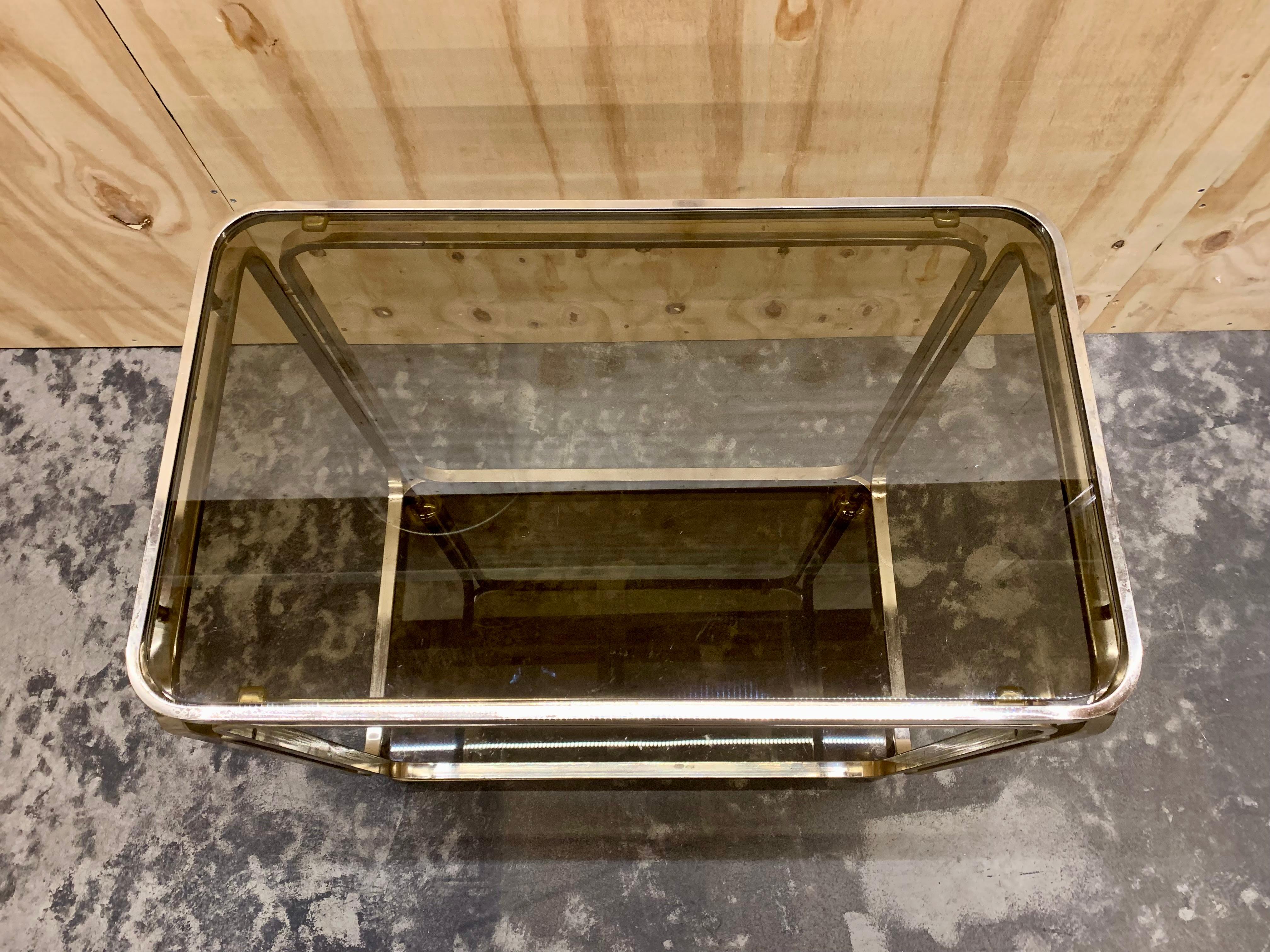 Chariot de bar doré des années 1960 par Allegri en vente 7