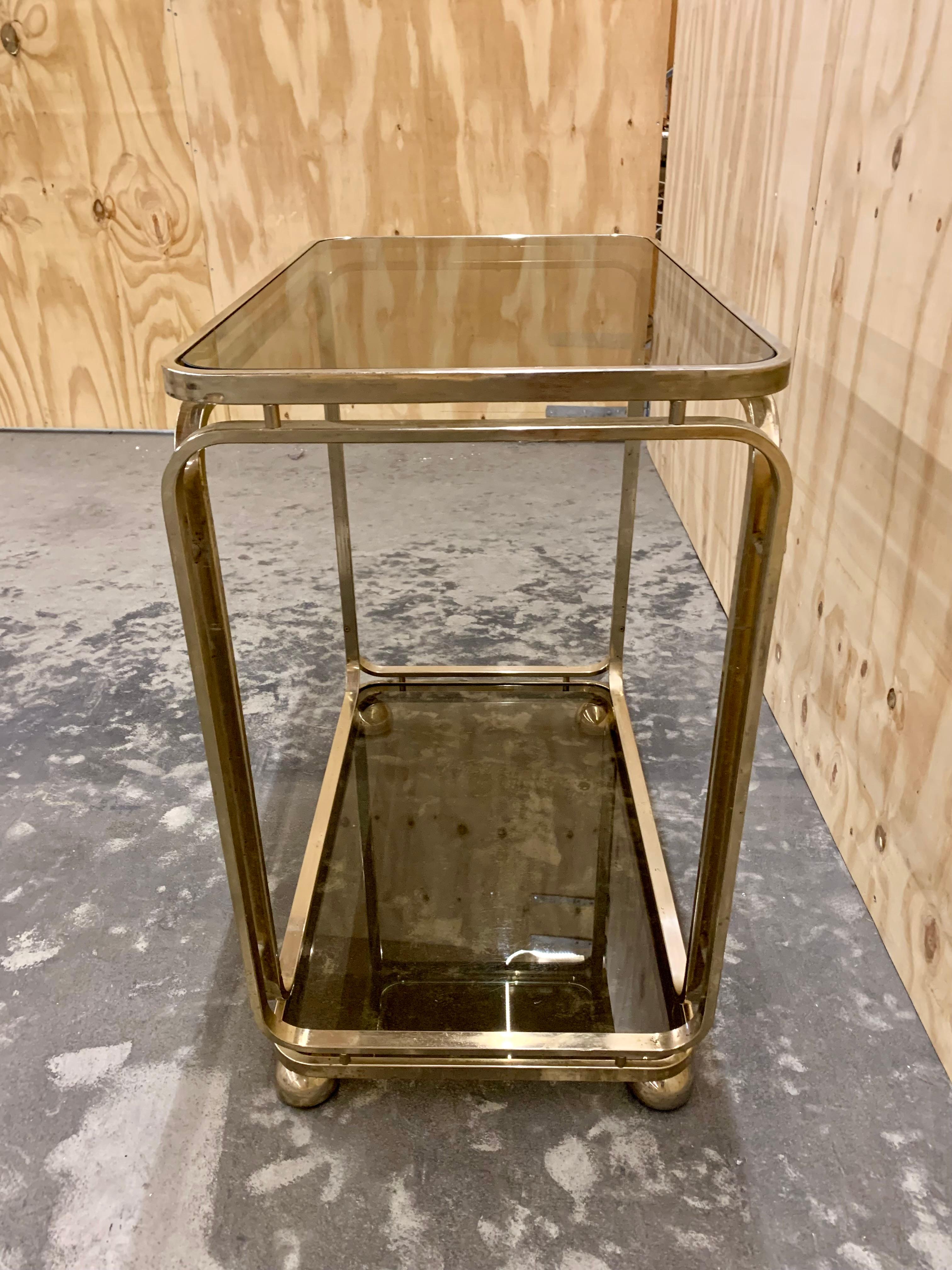 Chariot de bar doré des années 1960 par Allegri en vente 9