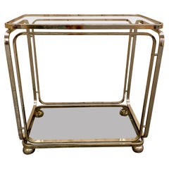 Chariot de bar doré des années 1960 par Allegri