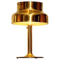 1960s, Golden or Brass Table Lamp by Anders Pehrson "Bumling" for Ateljé Lyktan