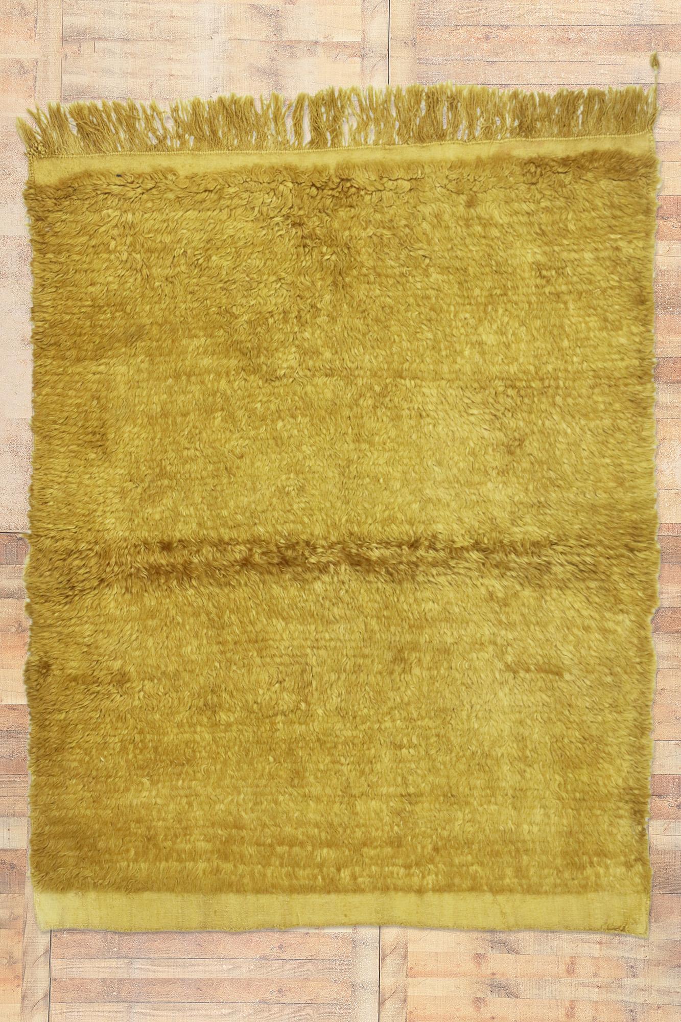 Tapis turc Tulu Angora doré des années 1960 en vente 1