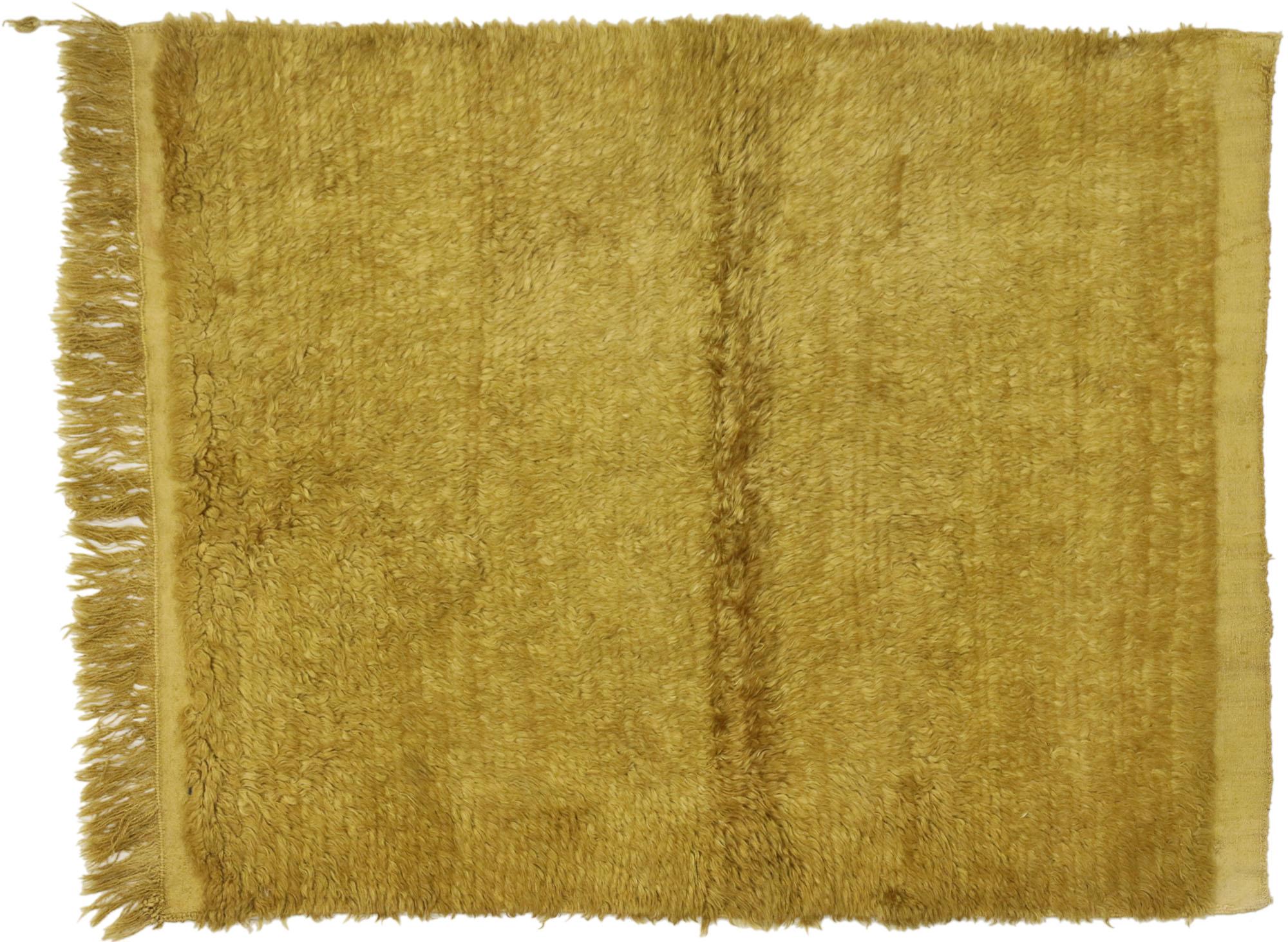 Tapis turc Tulu Angora doré des années 1960 en vente 2