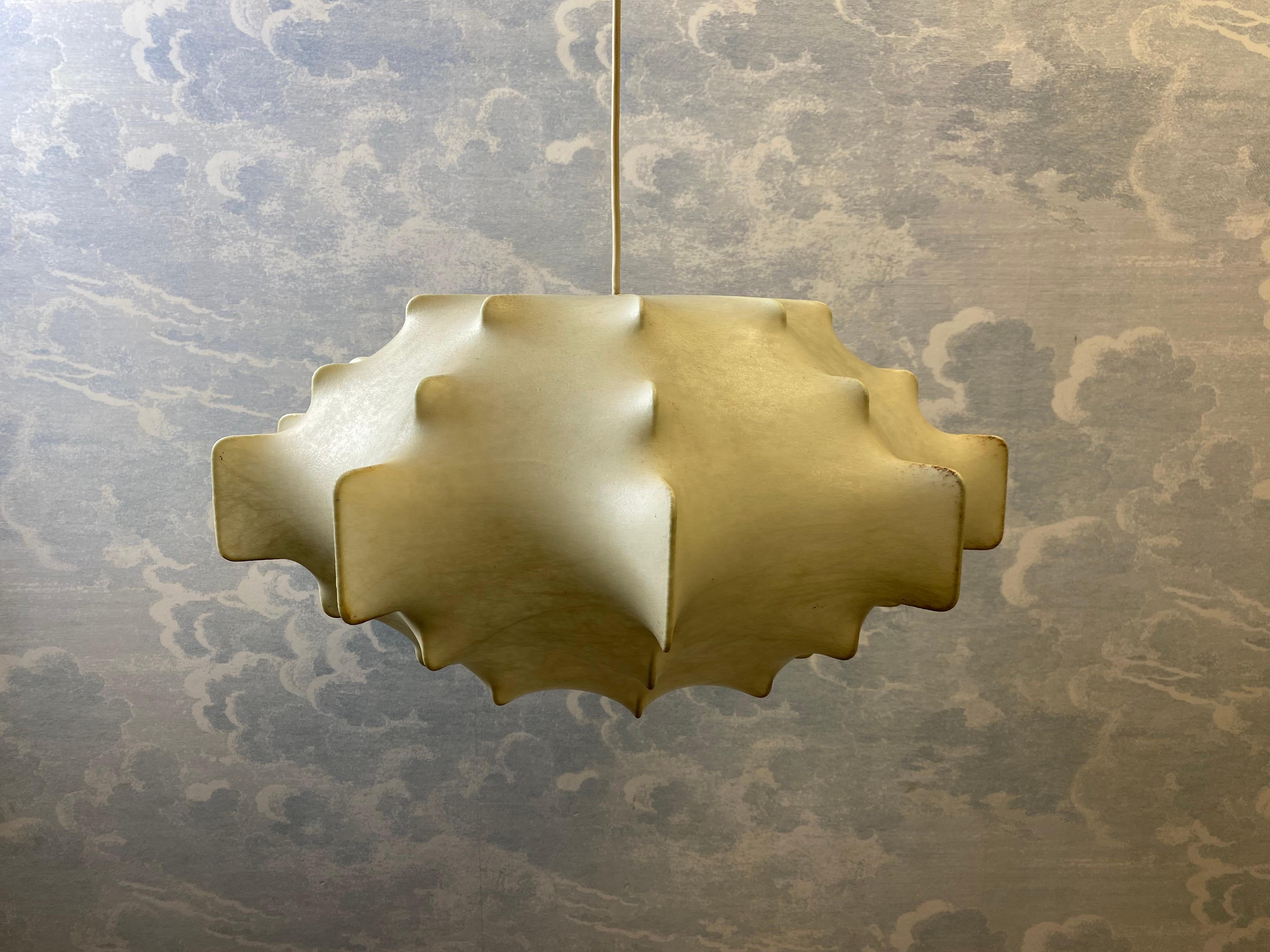 German 1960's Goldkant Cocoon Pendant Lamp  For Sale