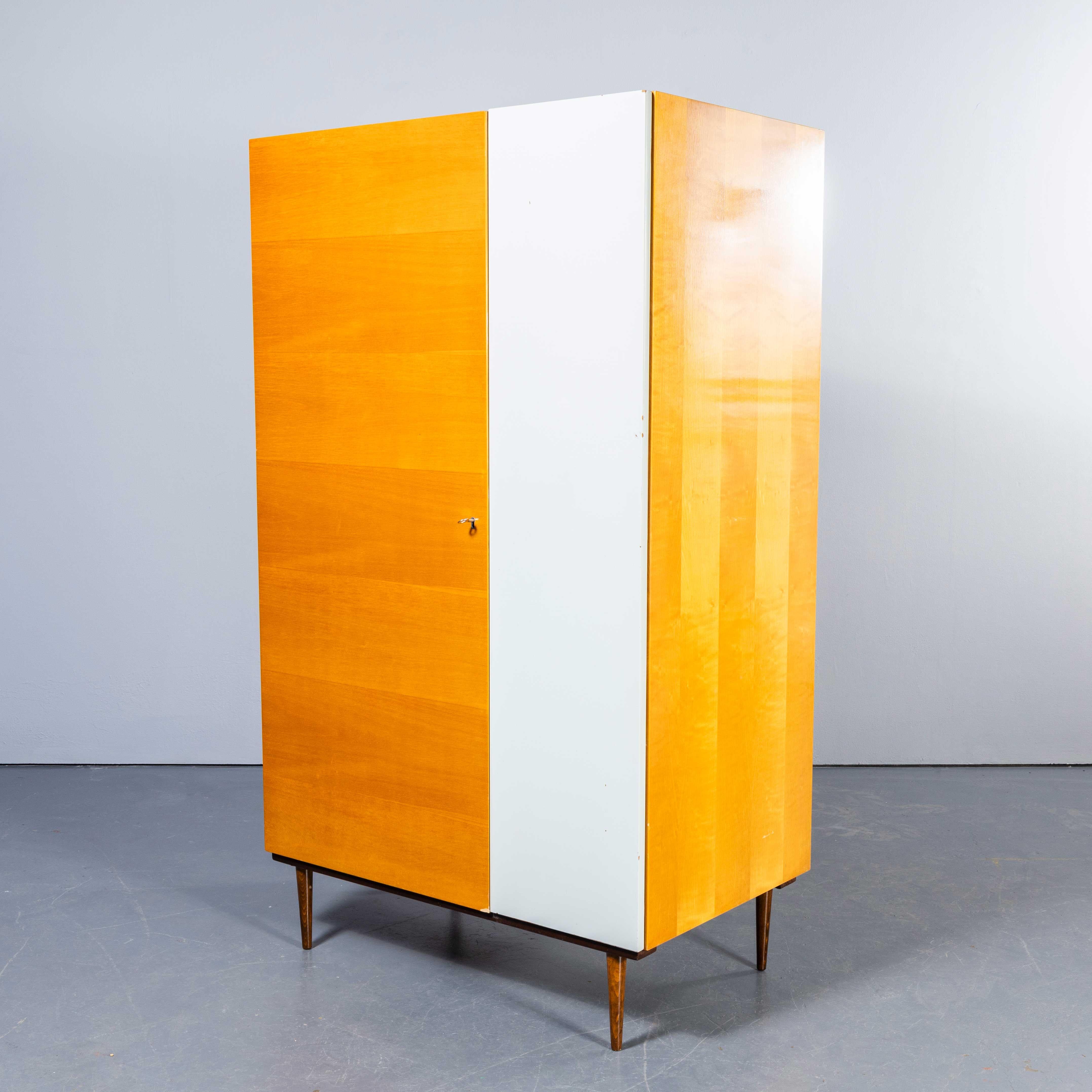Birch 1960's Good Sized Mid Century Open Wardrobe - Up Zavody