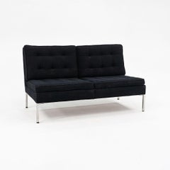 1960 Gordon Bunshaft y Davis Allen para Thonet Sofá loveseat de dos plazas Tuxedo