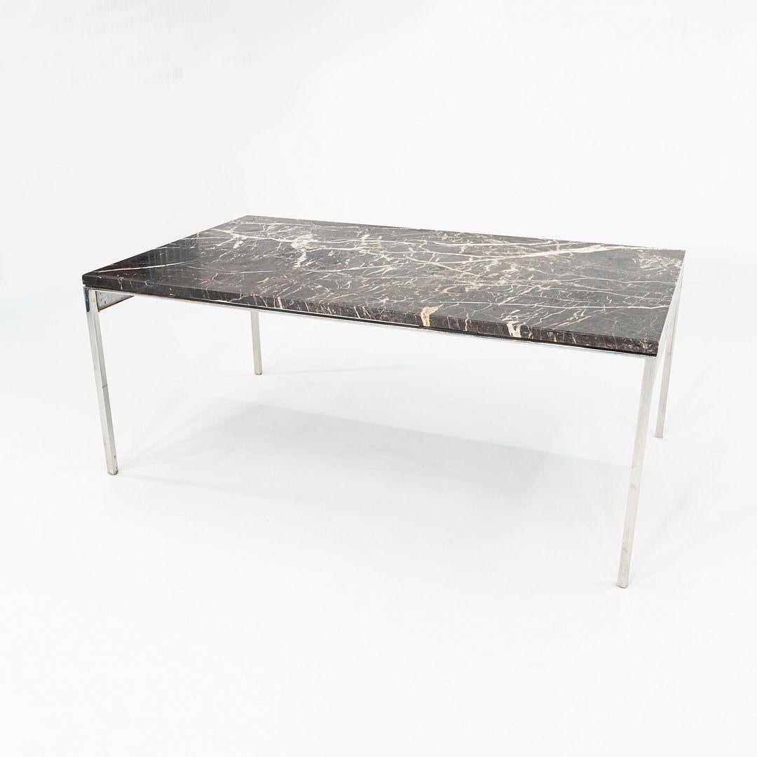 1960er Gordon Bunshaft und Davis Allen Marmor & Holz Tisch oder großen Schreibtisch 42x72