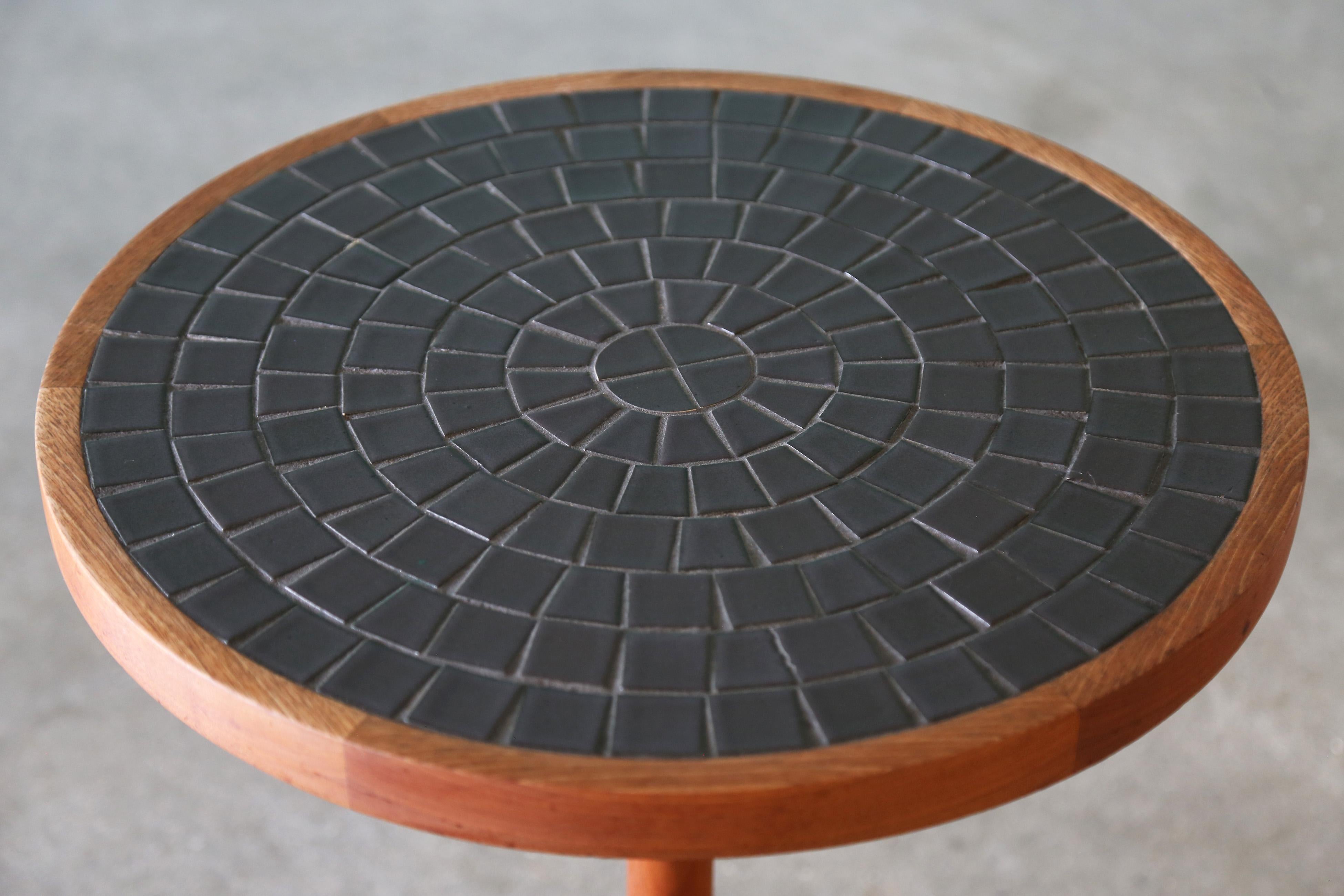 American 1960s Gordon & Jane Martz Tile and Walnut Side Table Mid Century Modern Eames For Sale