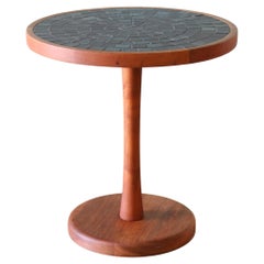 1960s Gordon & Jane Martz Tile and Walnut Side Table Mid Century Modern Eames