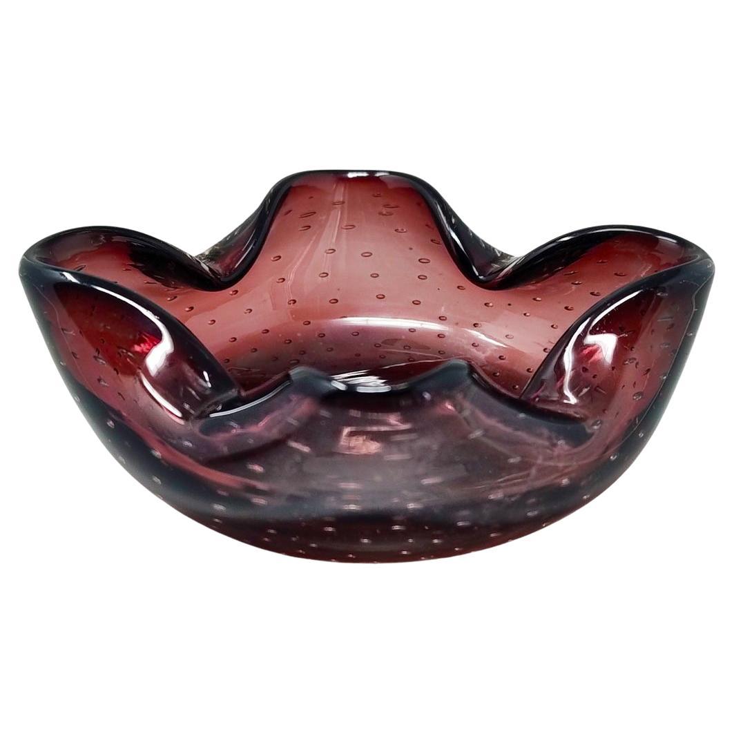 1960s Gorgeous Ashtray or Catchall by Flavio Poli for Seguso. For Sale