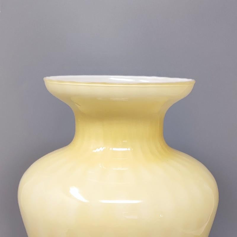 Mid-20th Century 1960s Gorgeous Beige by Ca dei Vetrai Vase in Murano Glass, Made in Italy For Sale