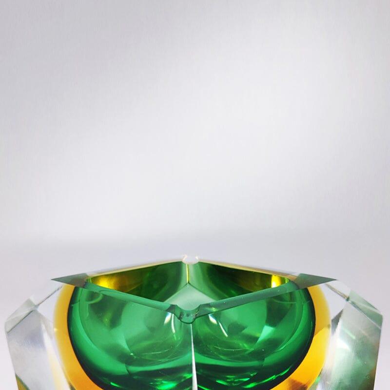 Mid-20th Century 1960s Gorgeous Big Green Ashtray or Catchall by Flavio Poli for Seguso