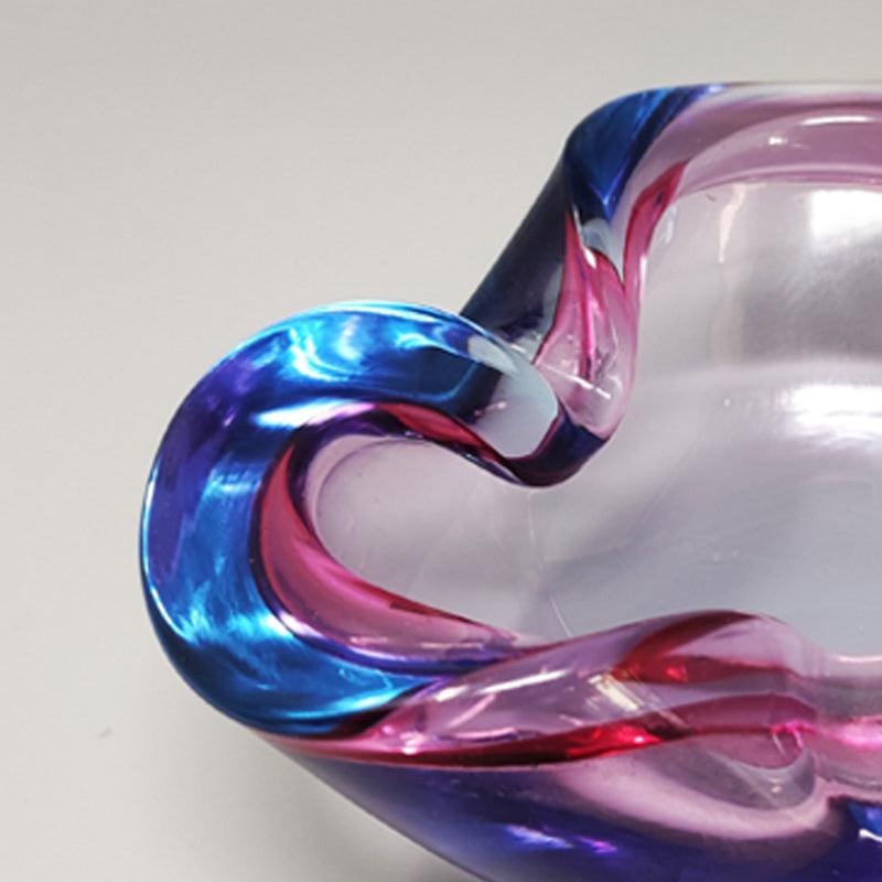 Splendido posacenere o portacenere blu e rosa degli anni '60 di Flavio Poli In condizioni ottime in vendita a Milano, IT